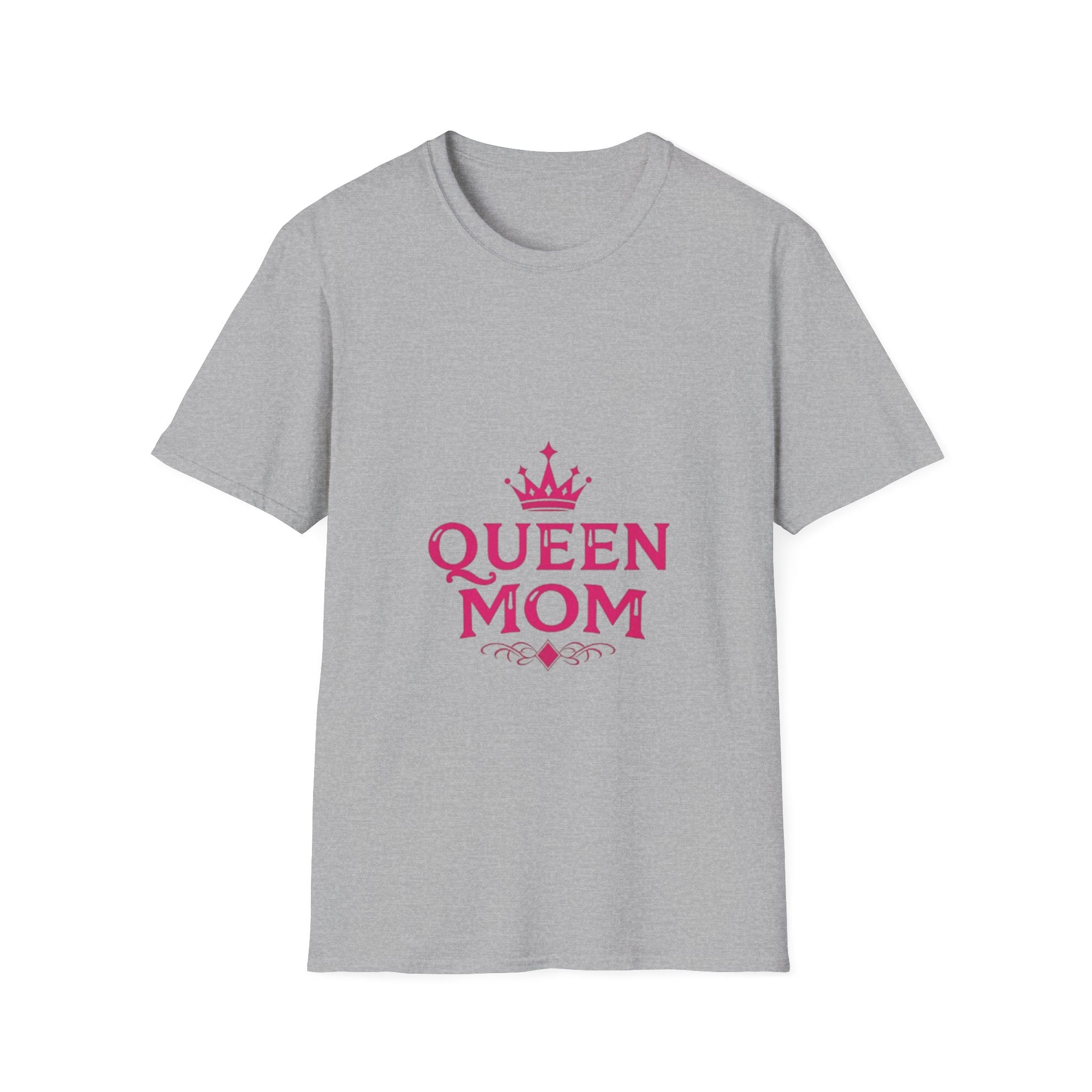Queen Mom Women Softstyle T-Shirt, Gift for Mothers | 100% Cotton T-Shirt