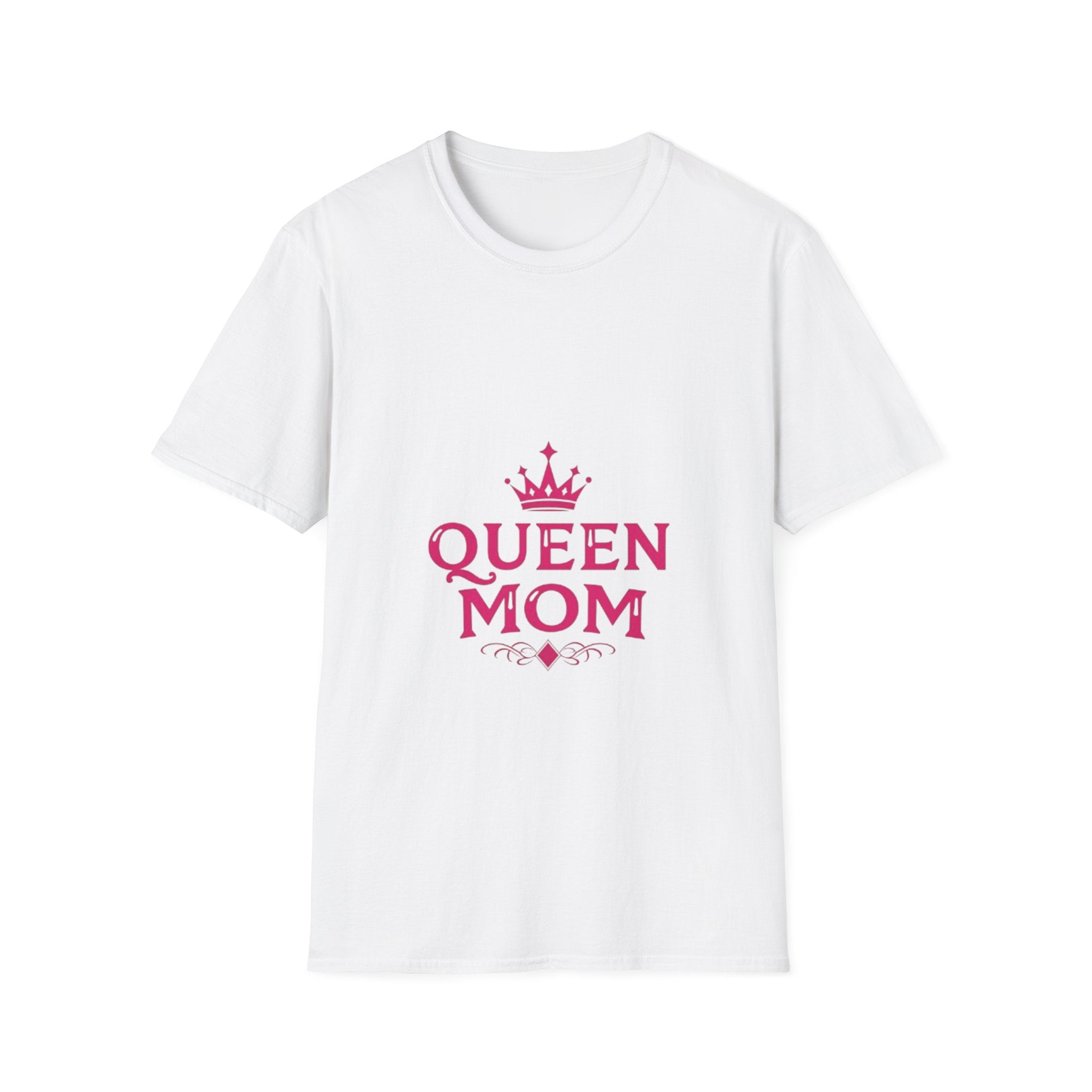 Queen Mom Women Softstyle T-Shirt, Gift for Mothers | 100% Cotton T-Shirt