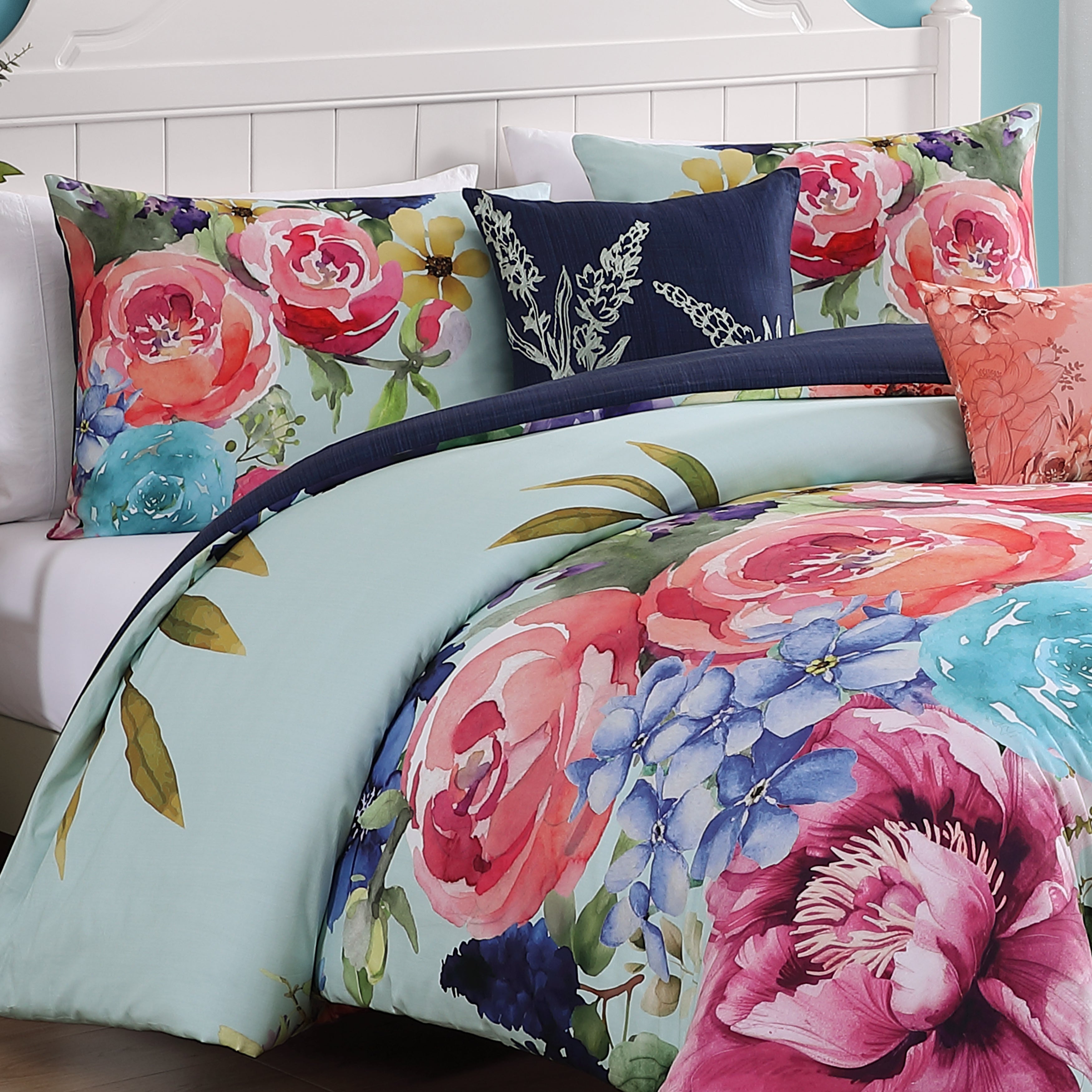 Bebejan Aqua Fiesta 5 Piece Reversible Comforter Set