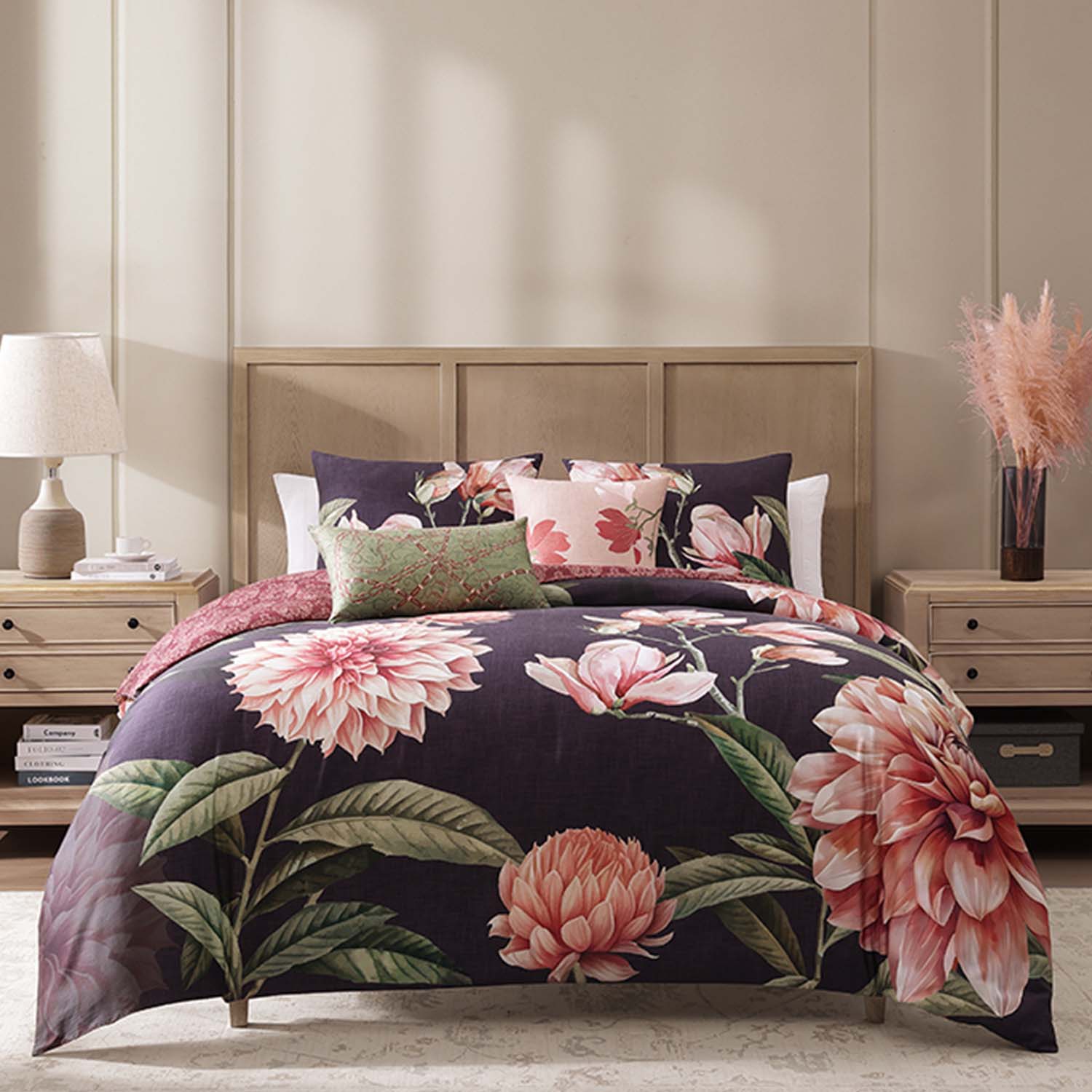 Bebejan Blush Serenade 5 Piece Reversible Comforter Set