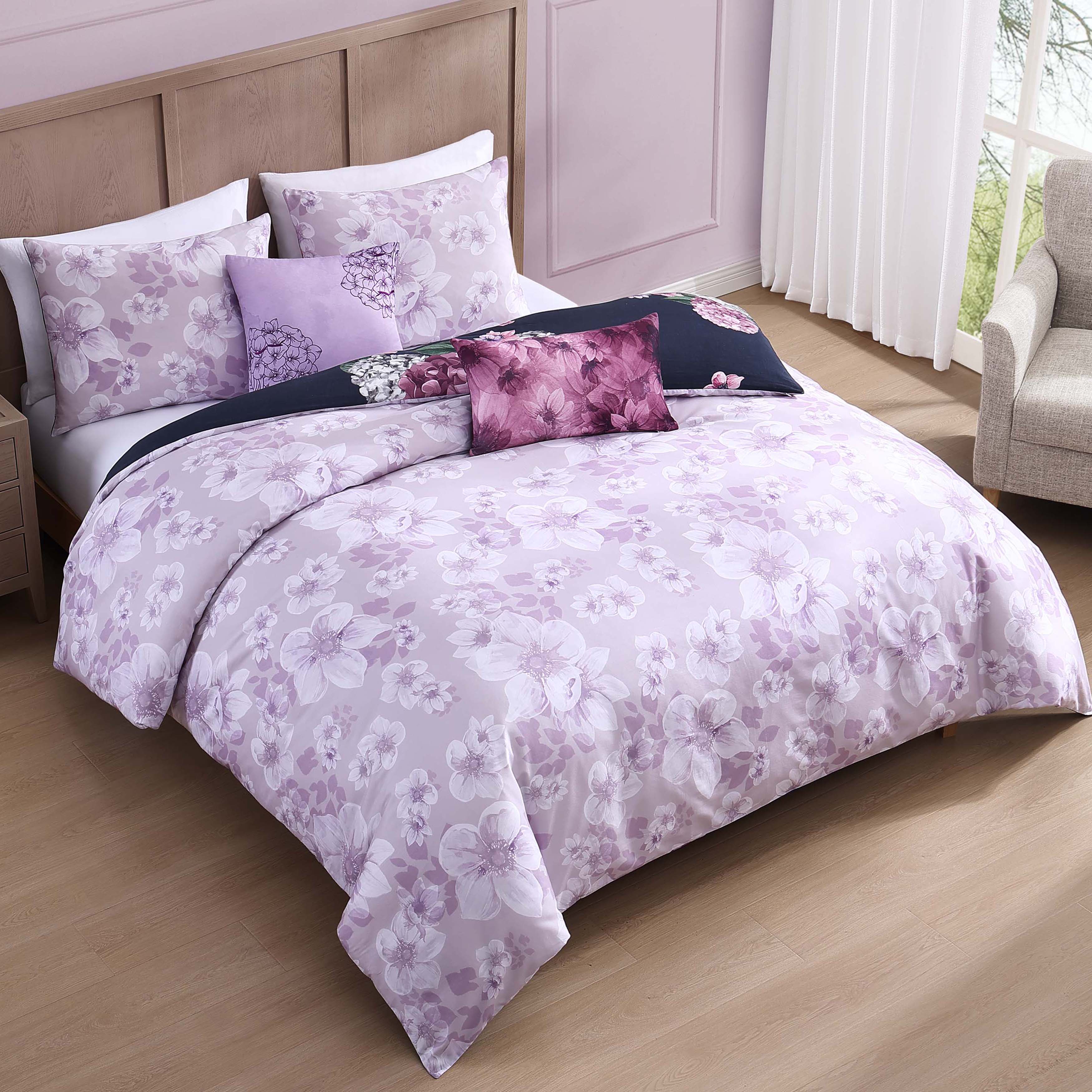 Bebejan Purple Bliss 5 Piece Reversible Comforter Set