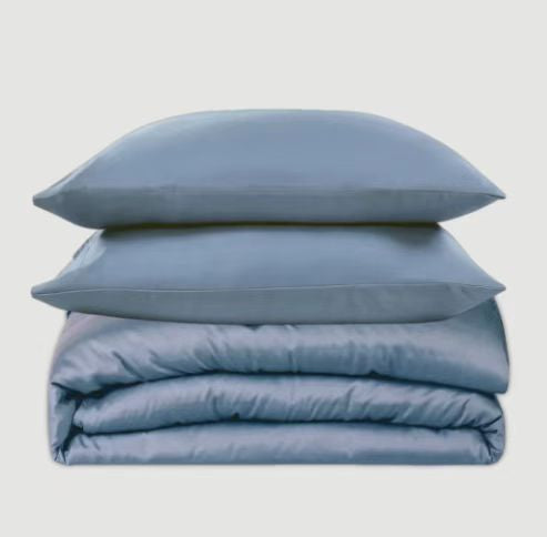Blue tencel_fitted_sheet