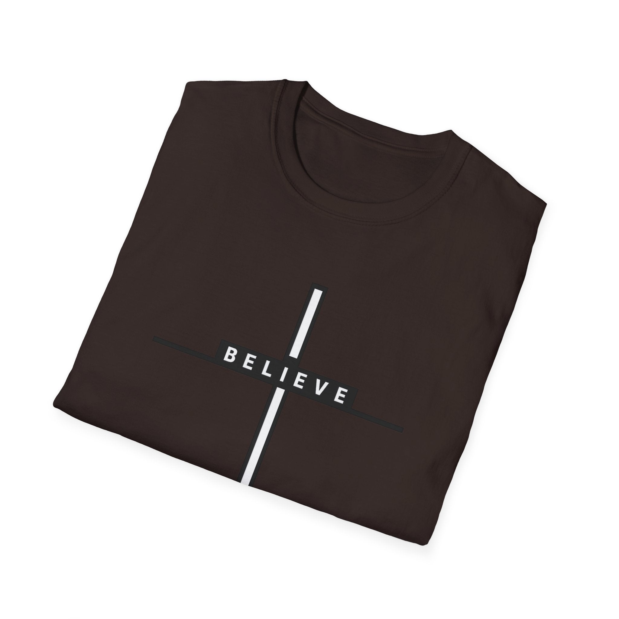 Chocolate_Brown_Believe_Cross_T-Shirt-4