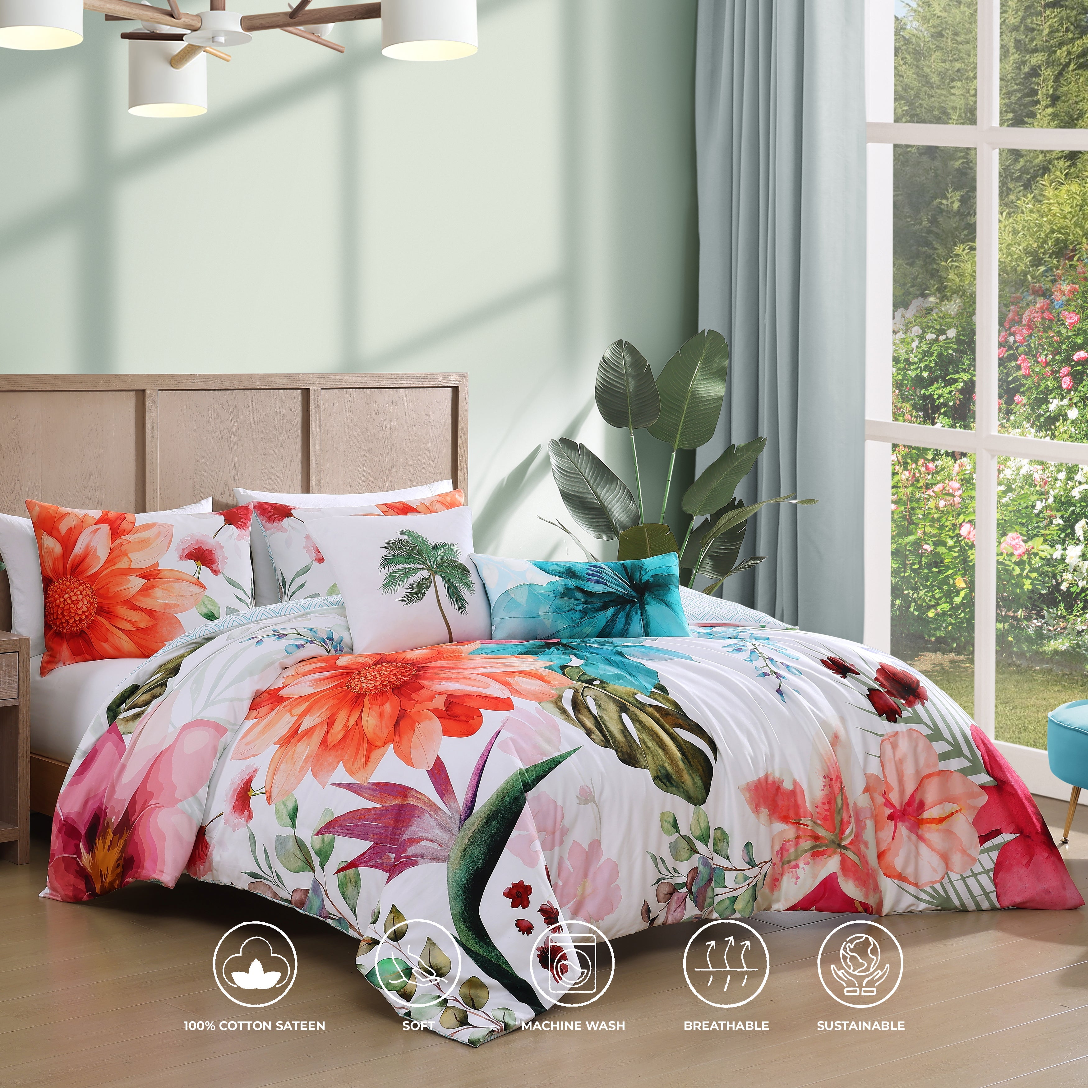 Bebejan Eden's Embrace 5 Piece Reversible Comforter Set