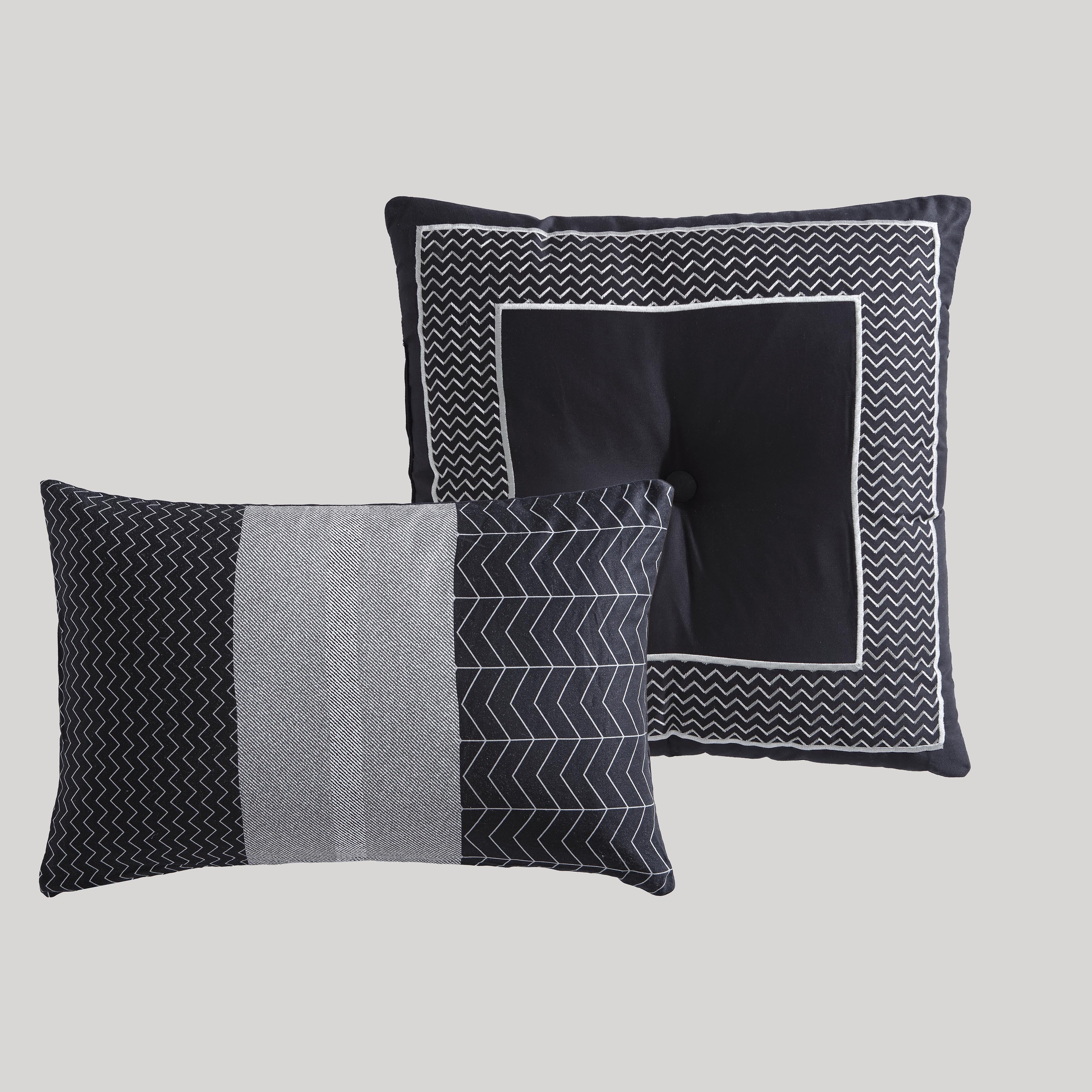 Bebejan Kyle Black 5 Piece Reversible Comforter Set