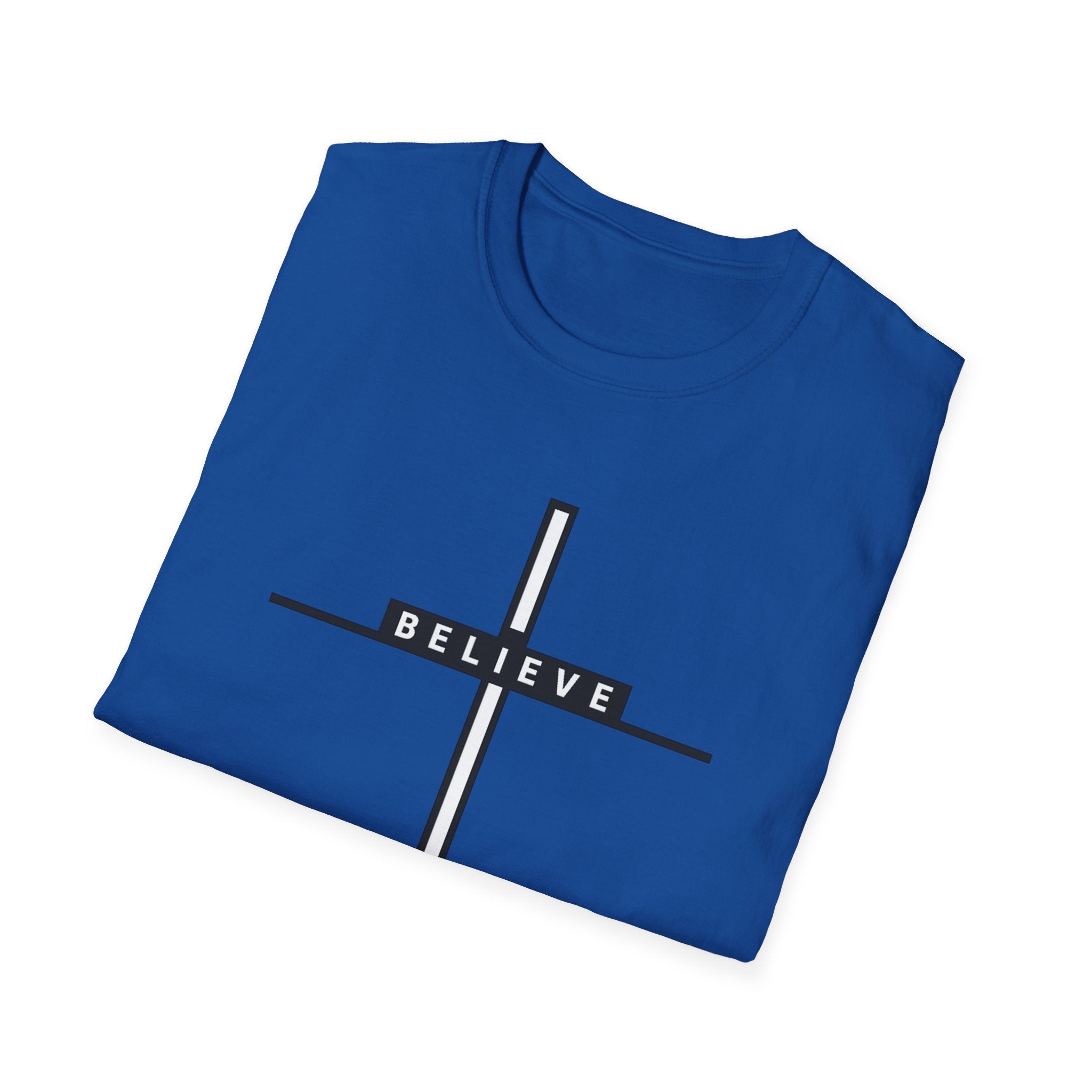 Royal Blue Believe_Cross_T-Shirt-4