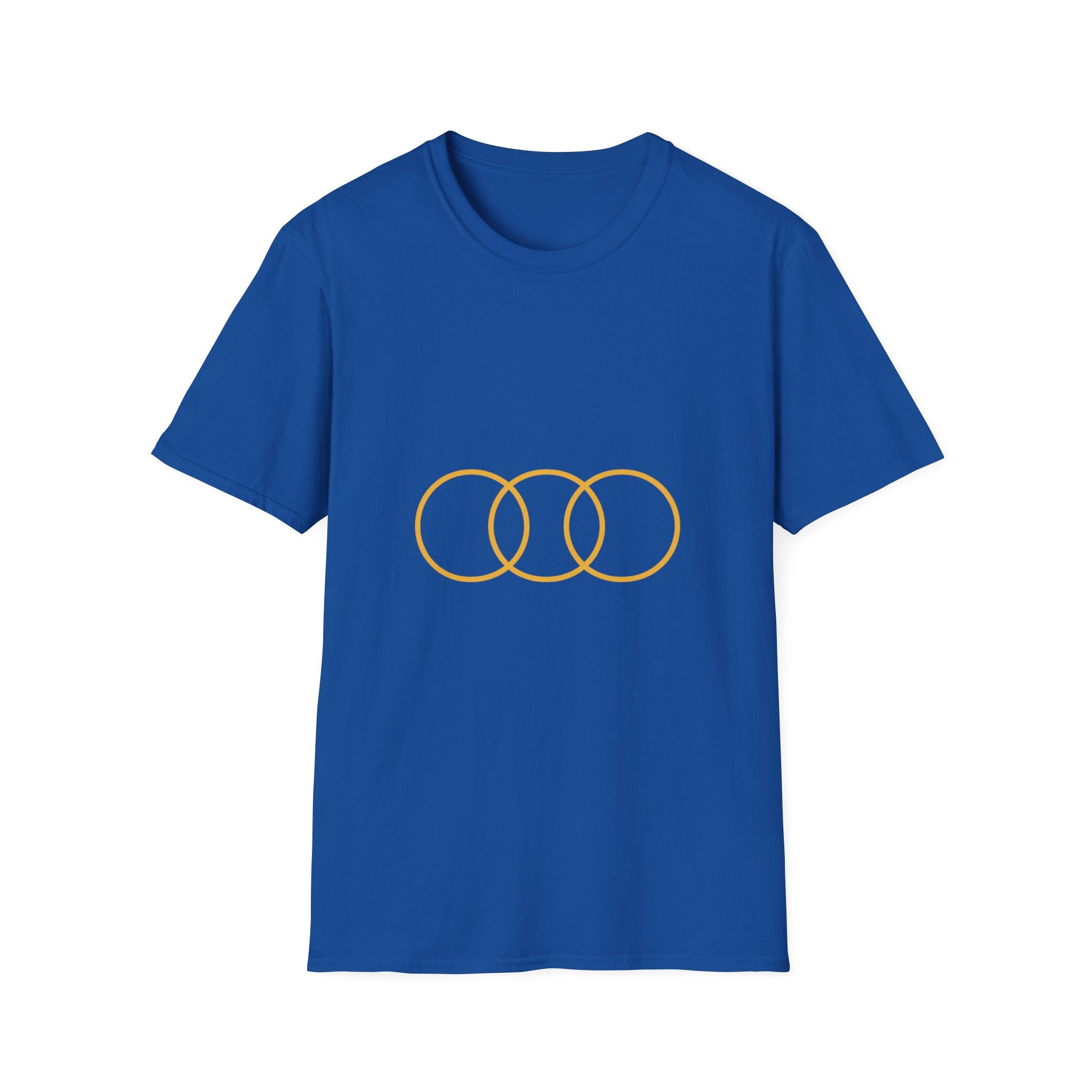 Royal Blue Triple Ring Cotton T-Shirt