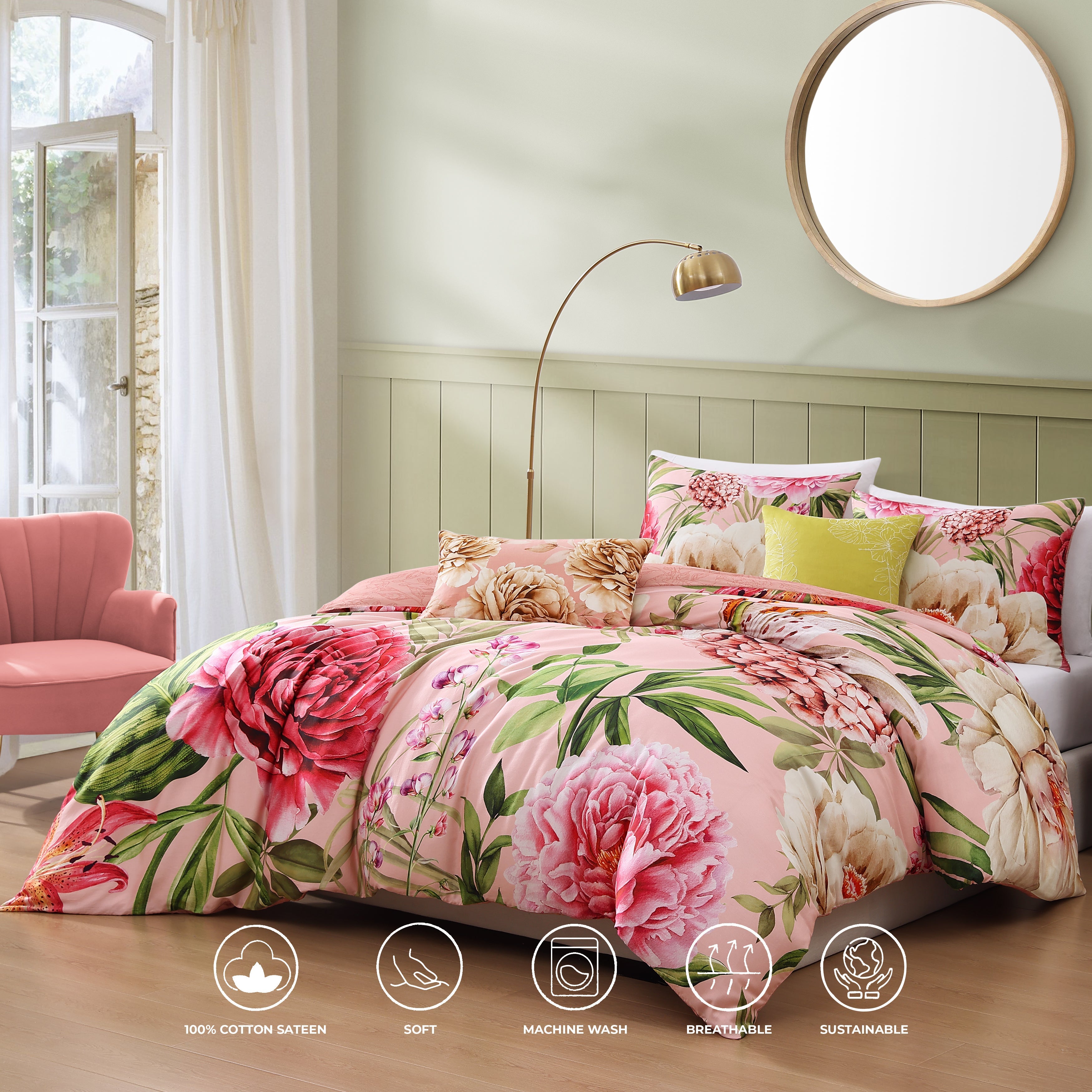 Bebejan Spring Forever 5 Piece Reversible Comforter Set