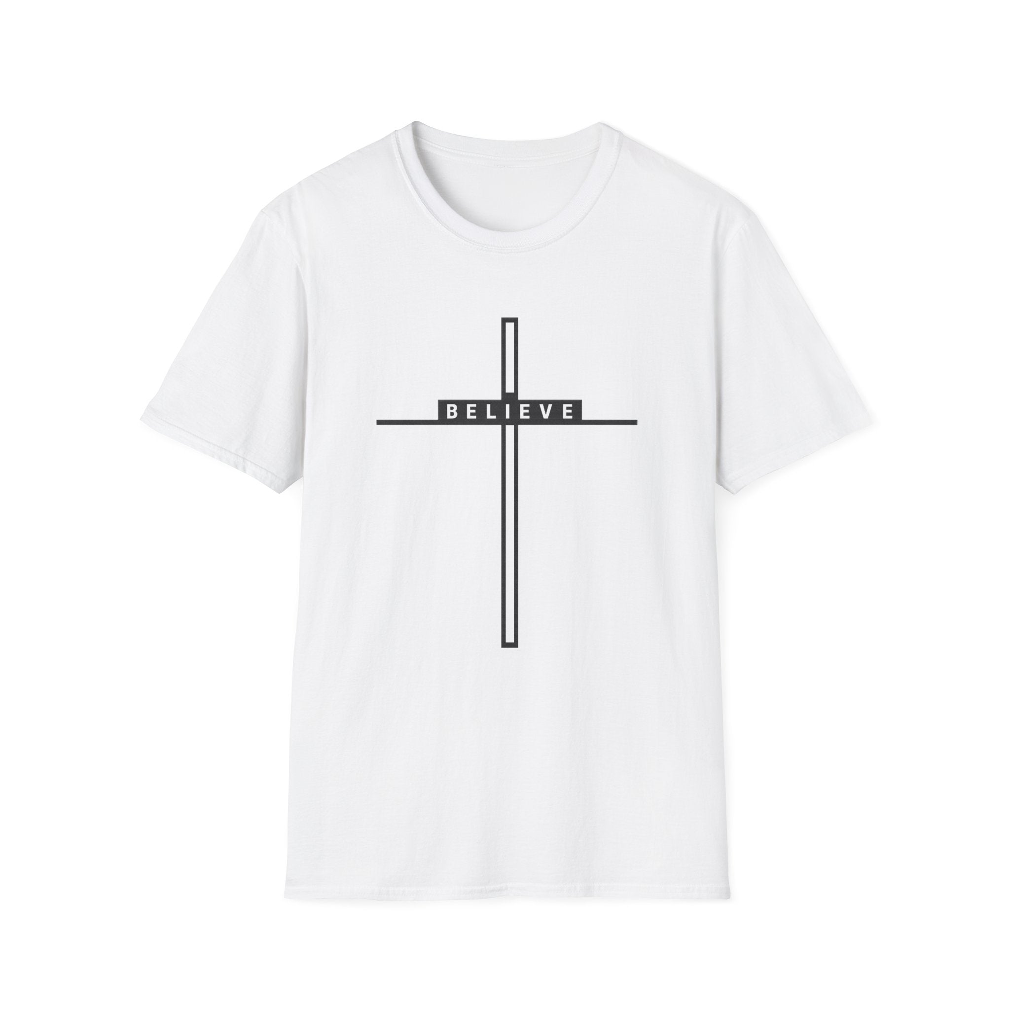 White Believe Cross T-Shirt