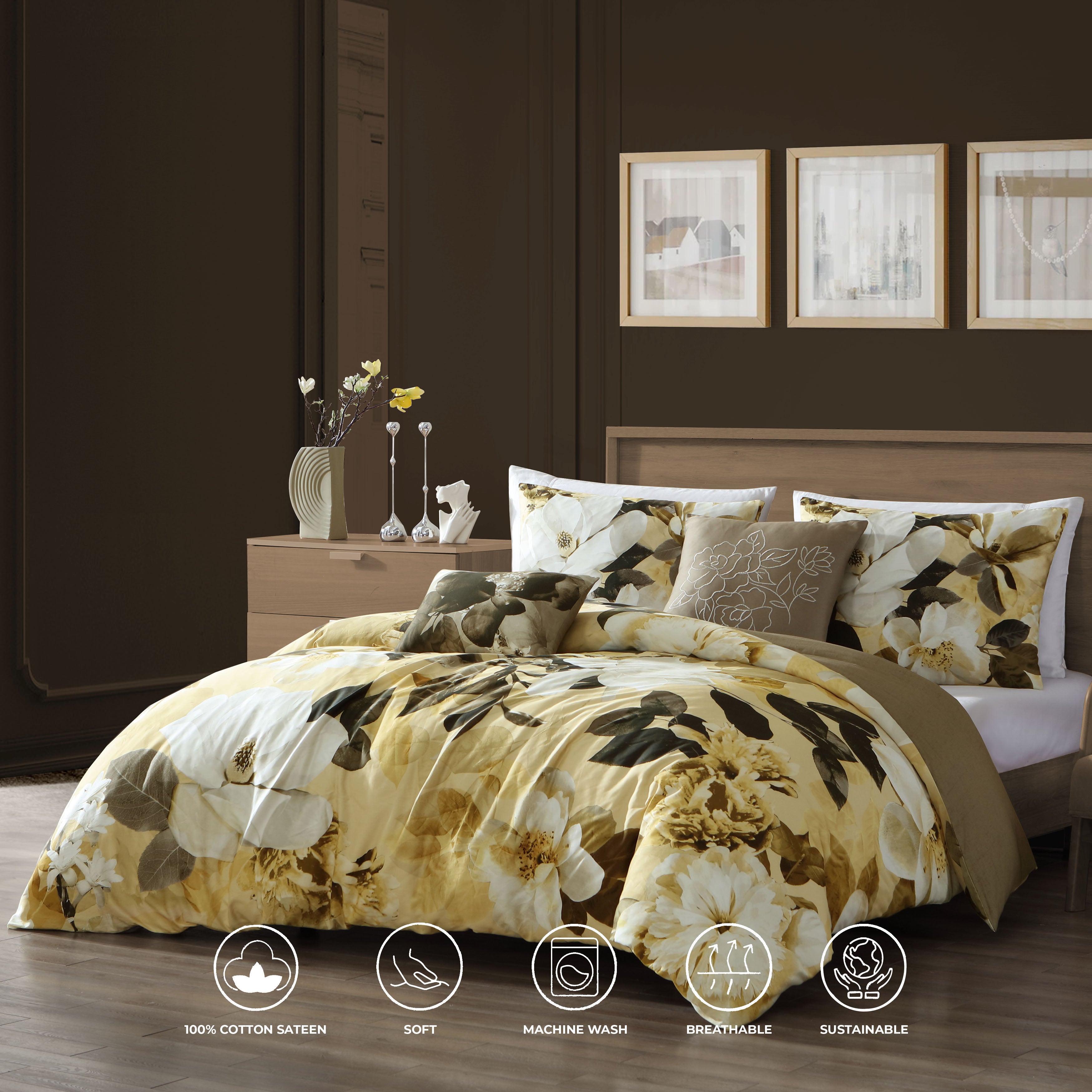 Bebejan Zayra 5 Piece Reversible Comforter Set