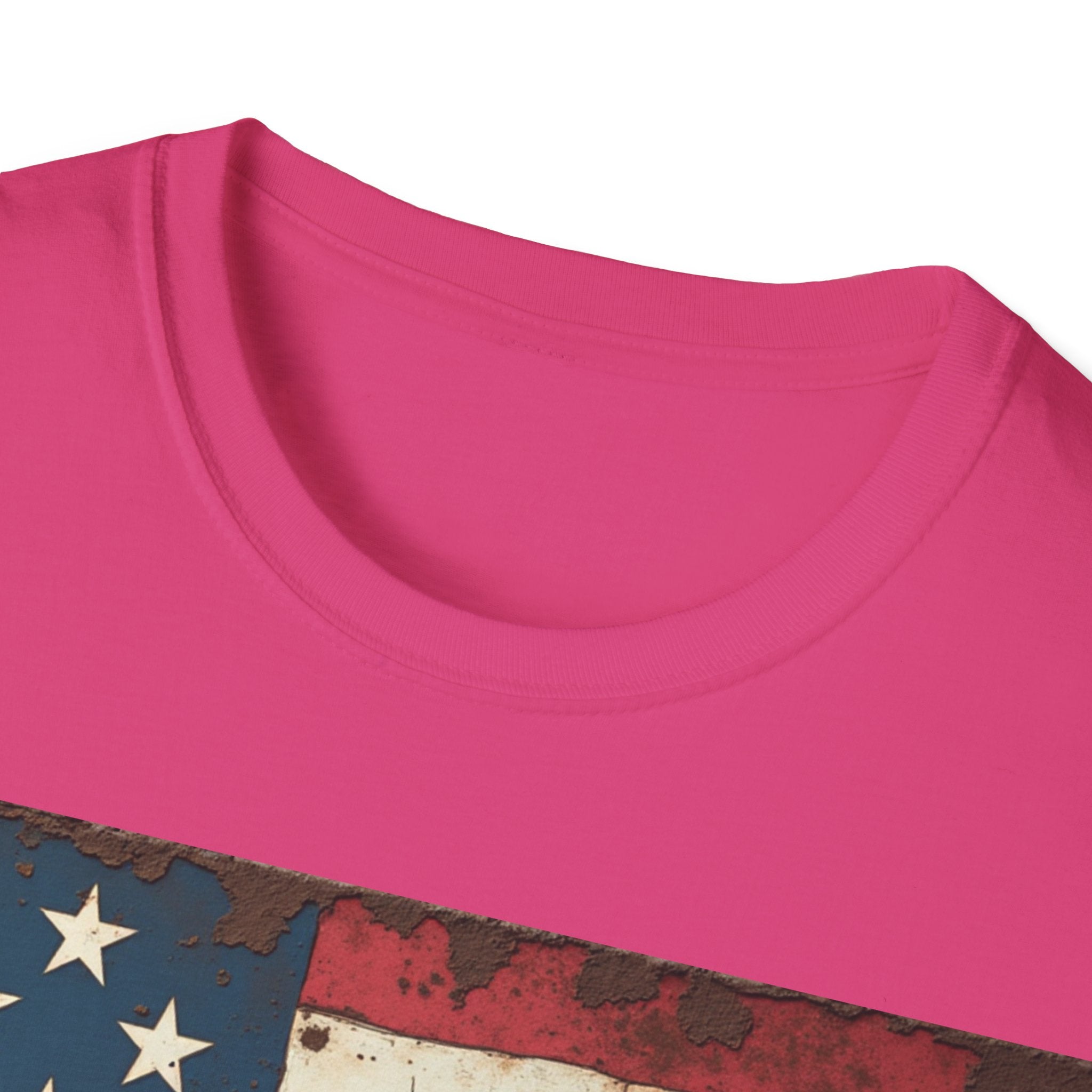 USA Flag T-Shirt, 100% Ring-Spun Cotton T-Shirt For Men