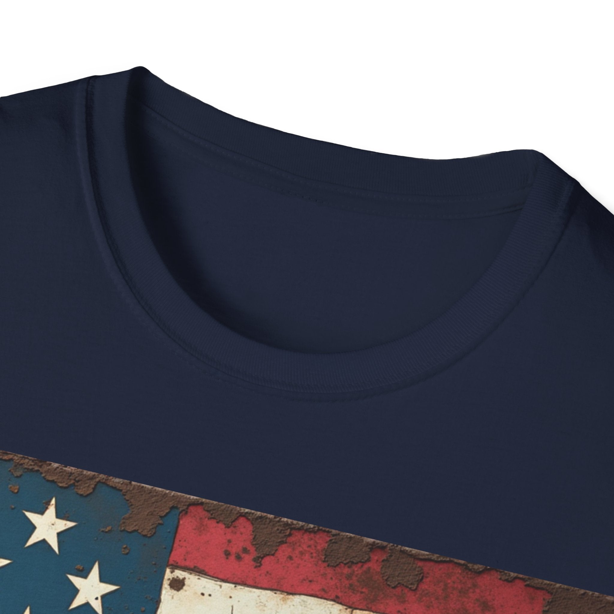 USA Flag T-Shirt, 100% Ring-Spun Cotton T-Shirt For Men