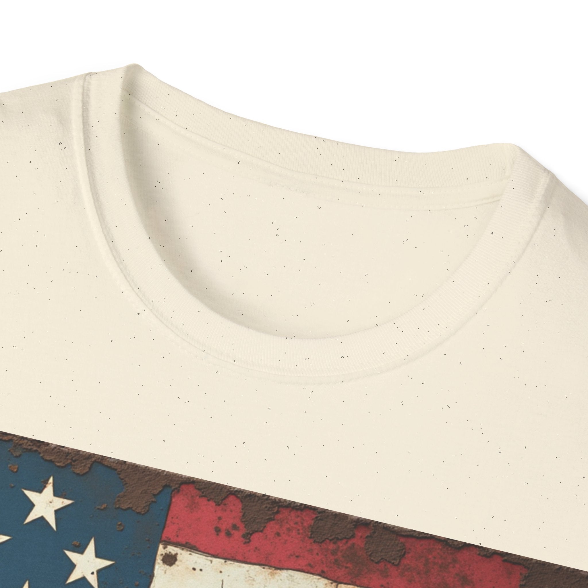 USA Flag T-Shirt, 100% Ring-Spun Cotton T-Shirt For Men
