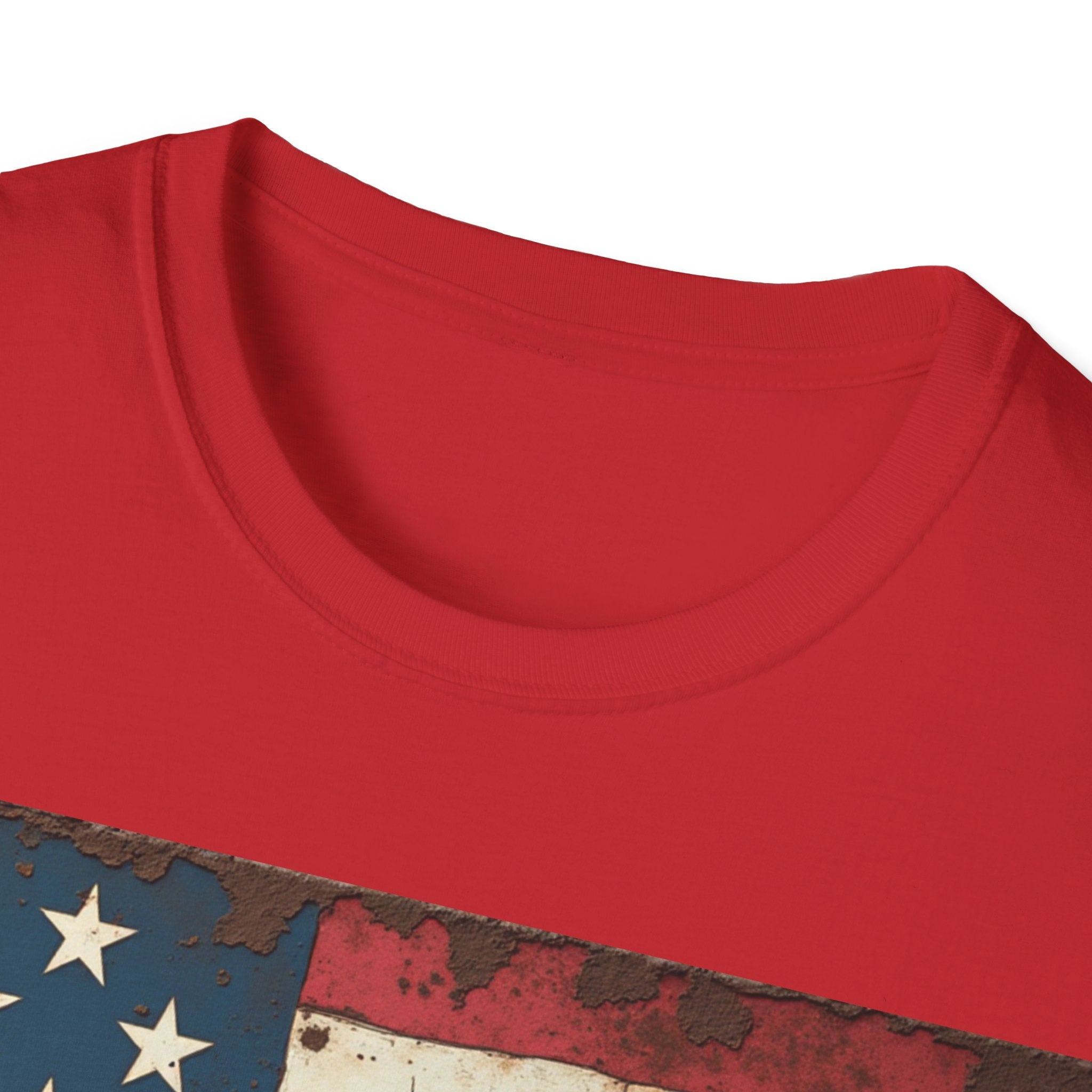 USA Flag T-Shirt, 100% Ring-Spun Cotton T-Shirt For Men