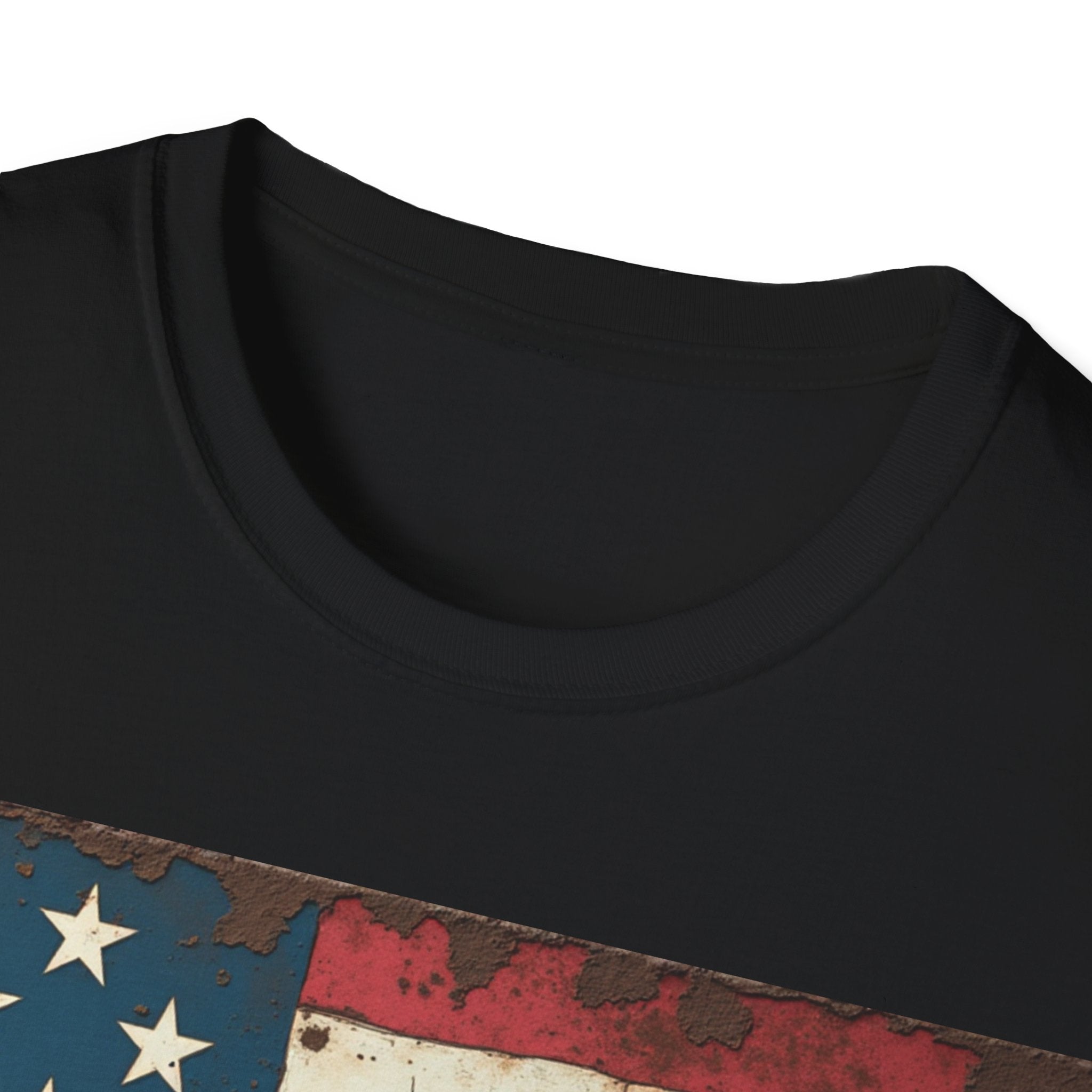 USA Flag T-Shirt, 100% Ring-Spun Cotton T-Shirt For Men