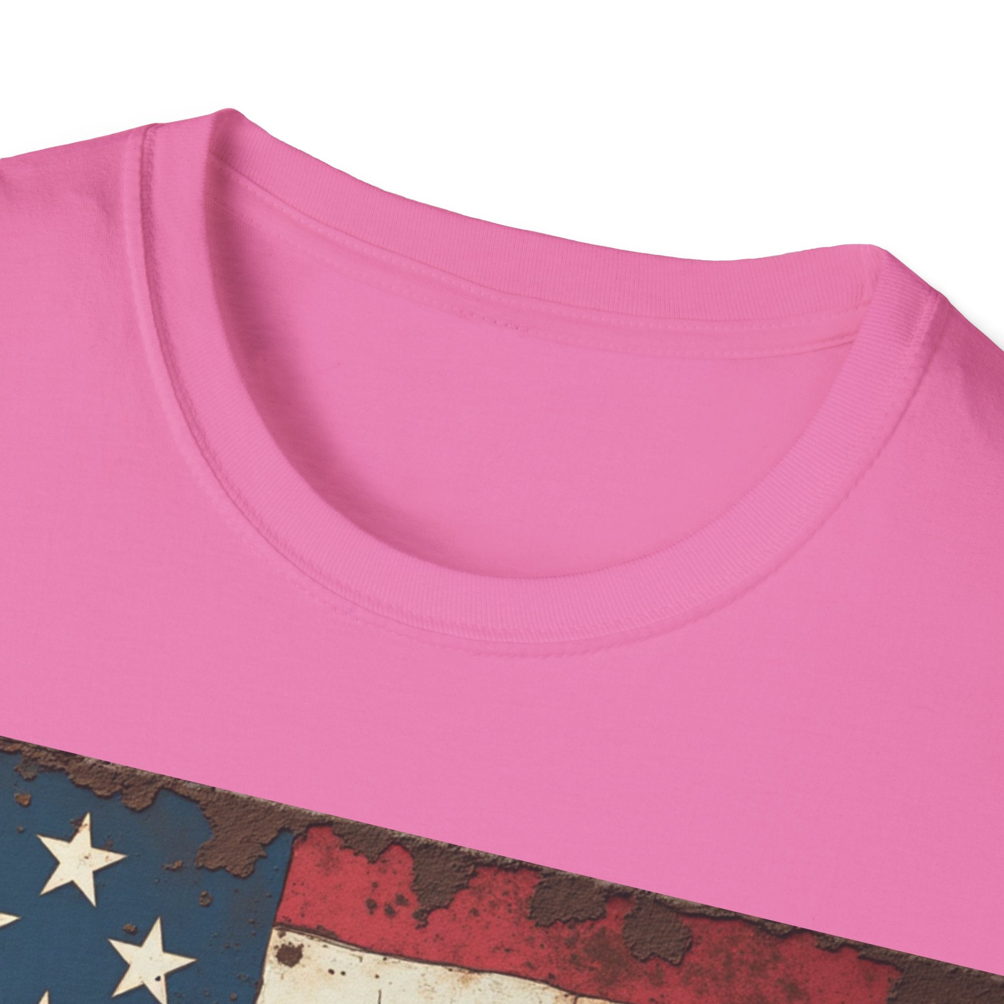 USA Flag T-Shirt, 100% Ring-Spun Cotton T-Shirt For Men