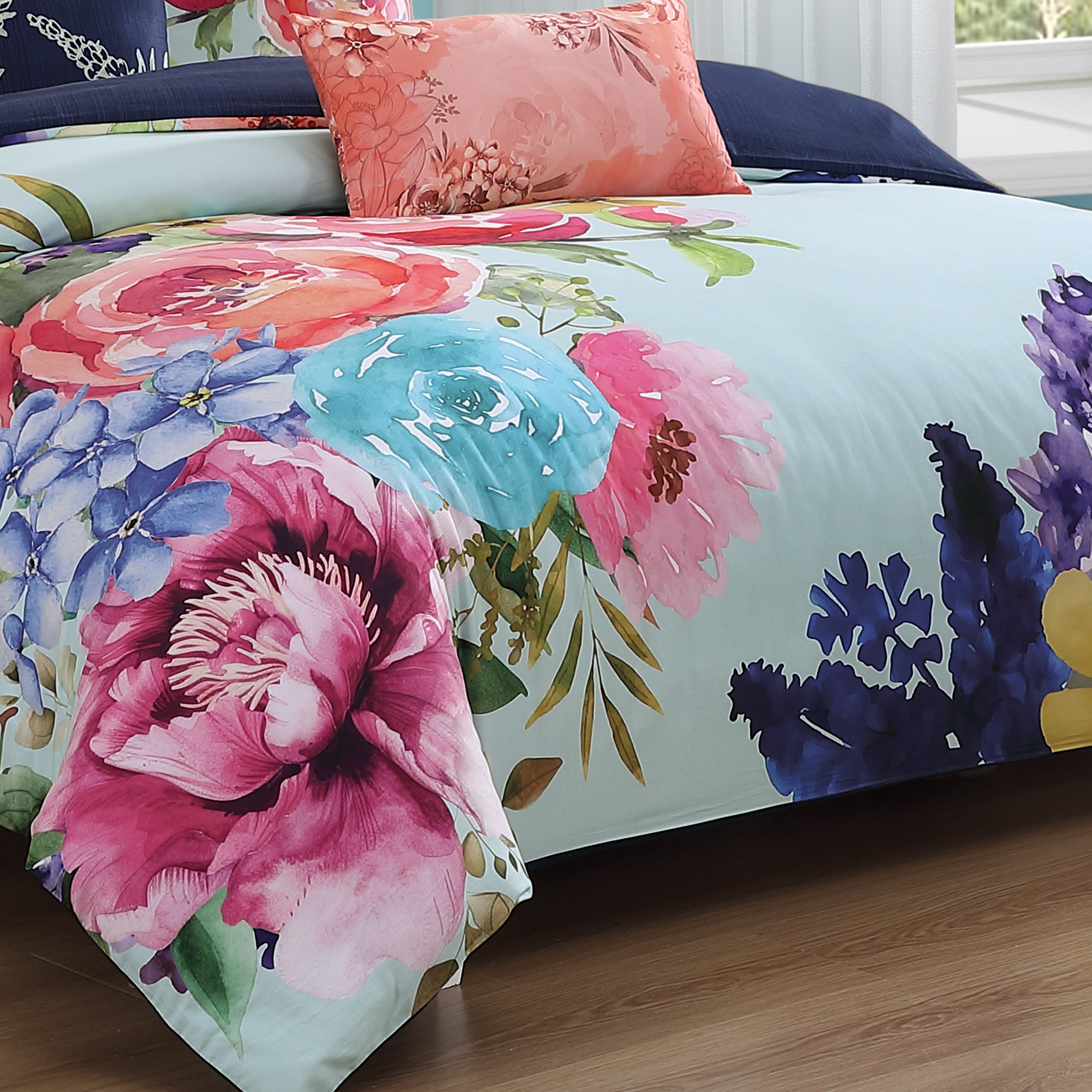 Bebejan Aqua Fiesta 5 Piece Reversible Comforter Set