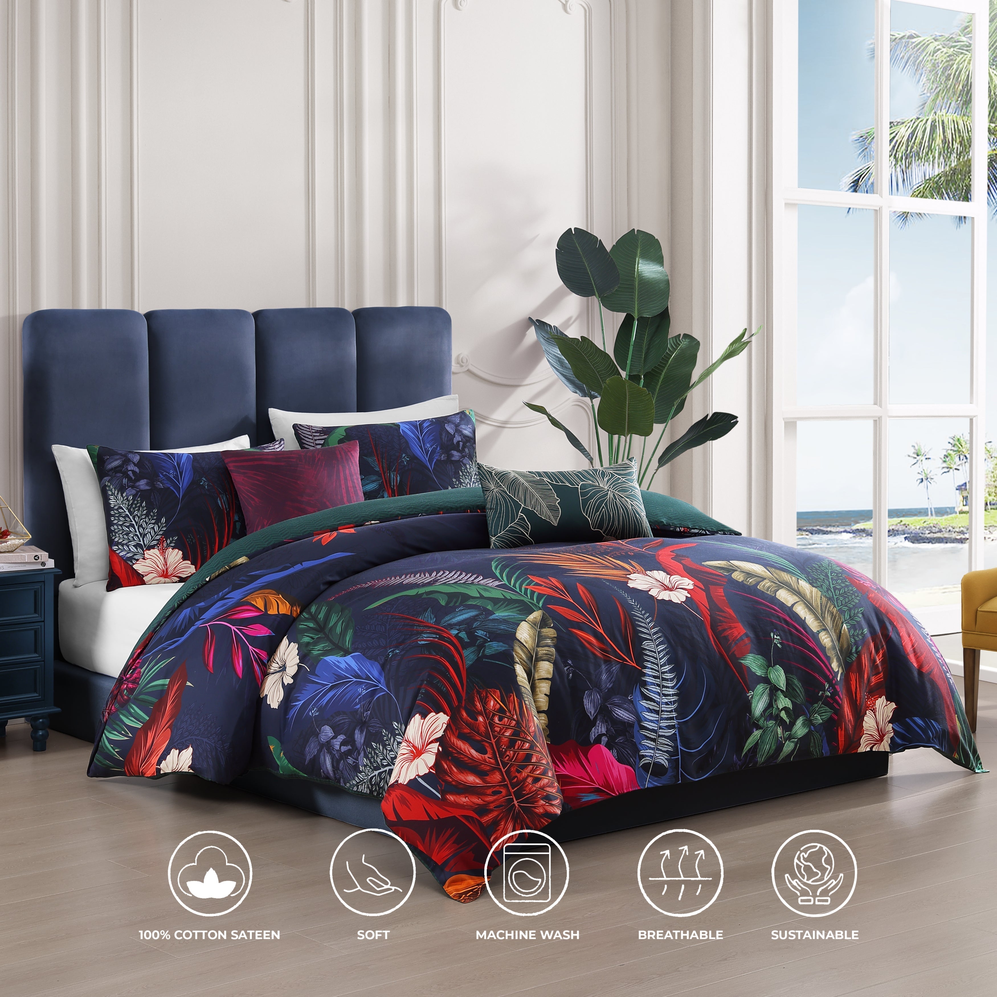 Bebejan Paradise 5 Piece Reversible Comforter Set