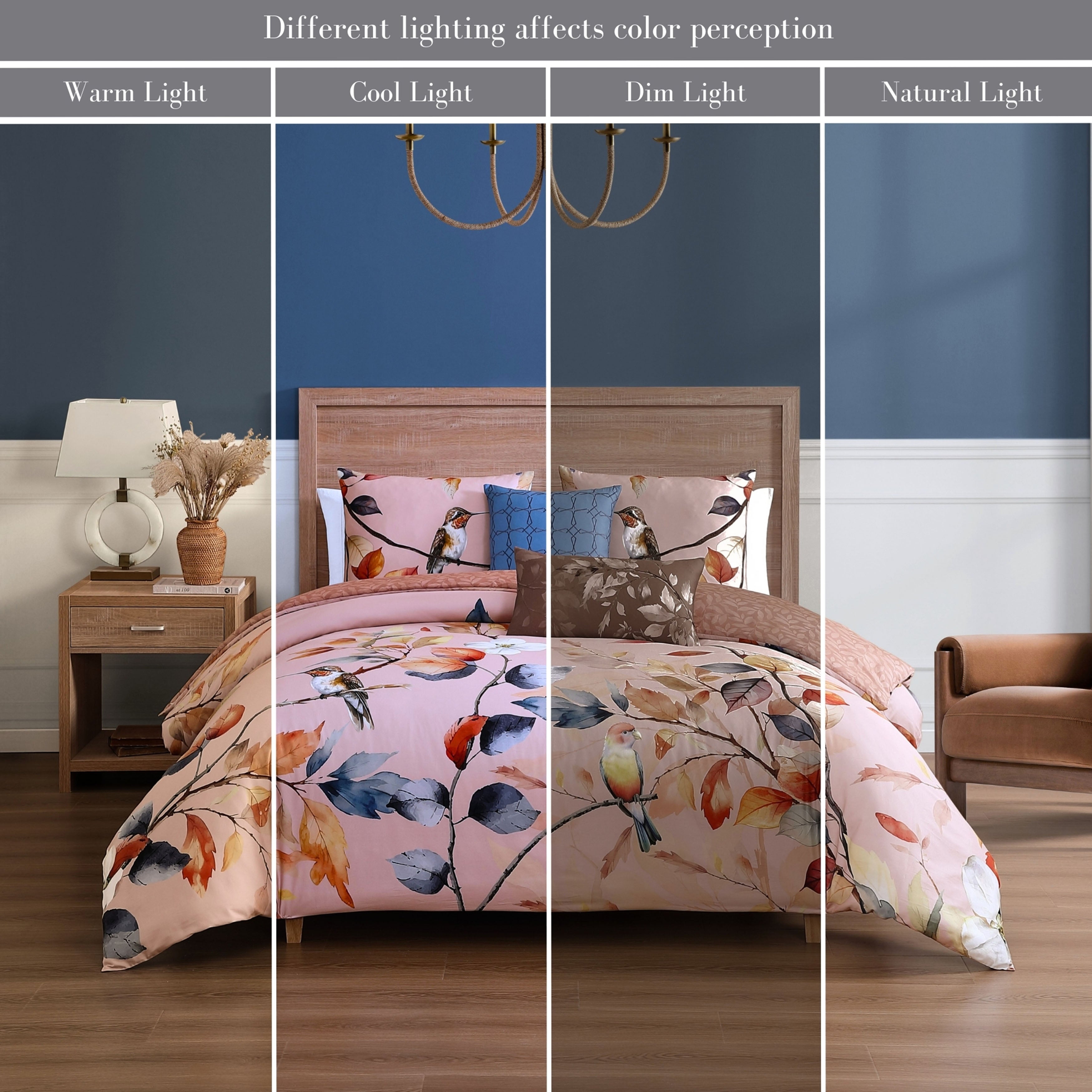 Bebejan Peachy Dogwood 5 Piece Reversible Comforter Set