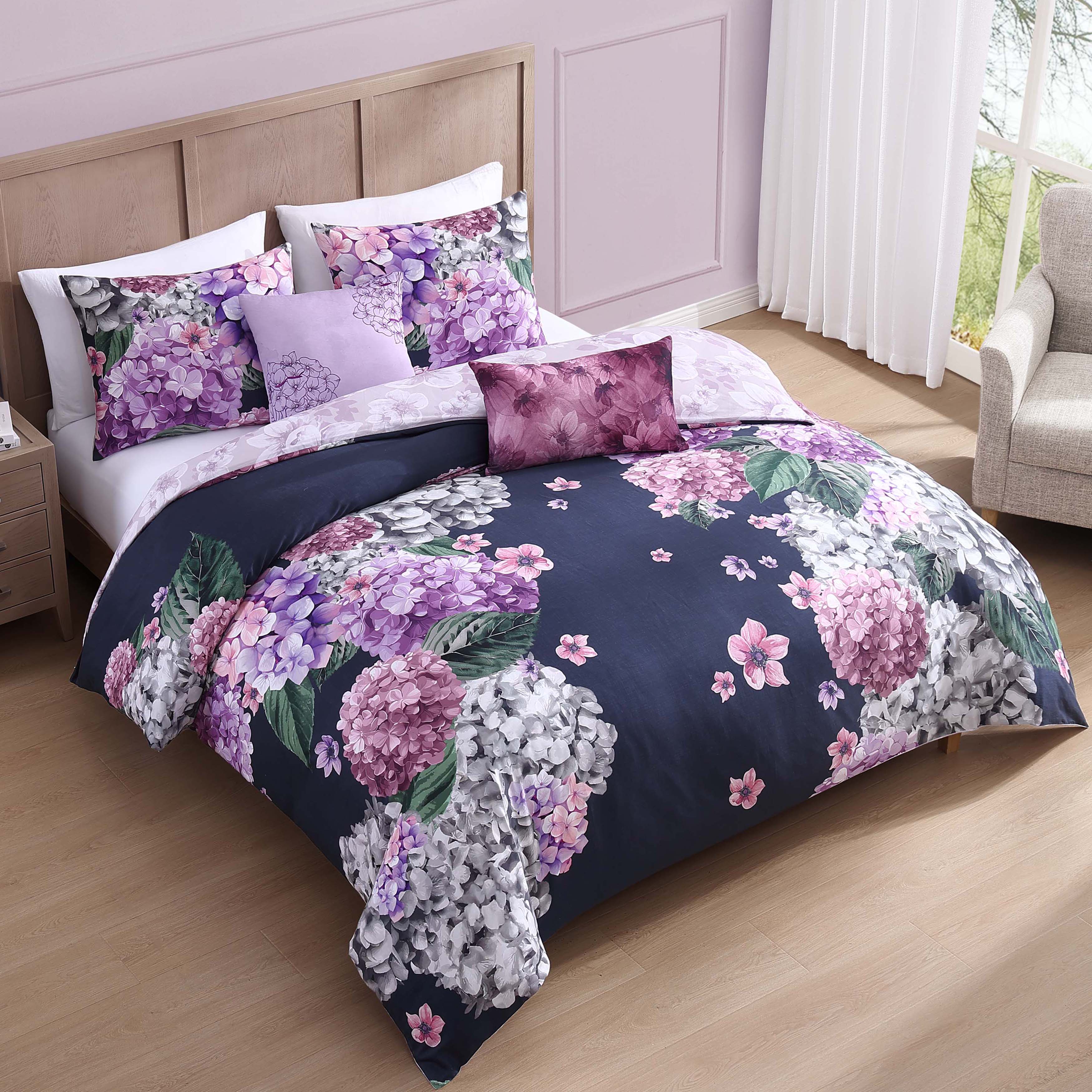 Bebejan Purple Bliss 5 Piece Reversible Comforter Set