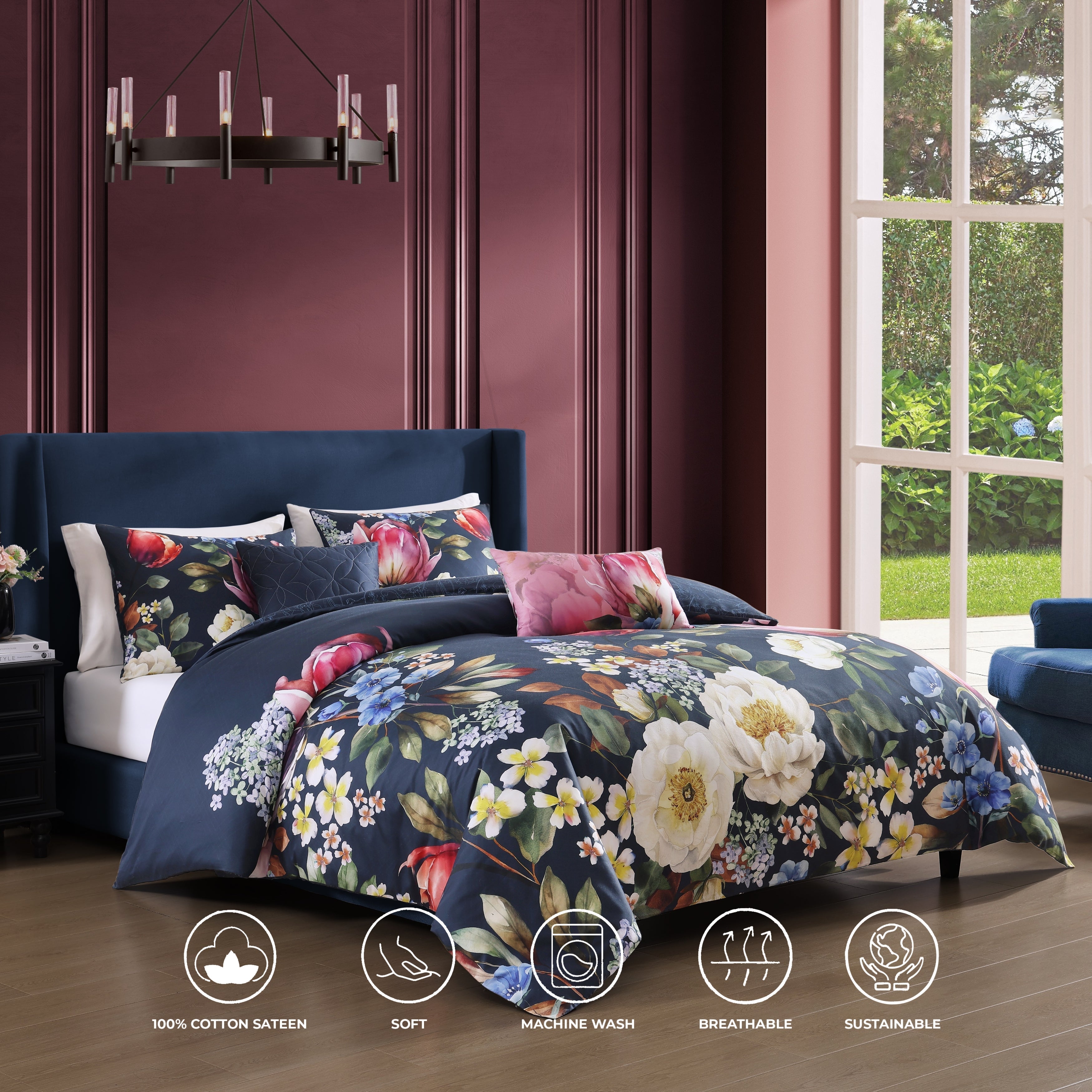 Bebejan Renaissance 5 Piece Reversible Comforter Set