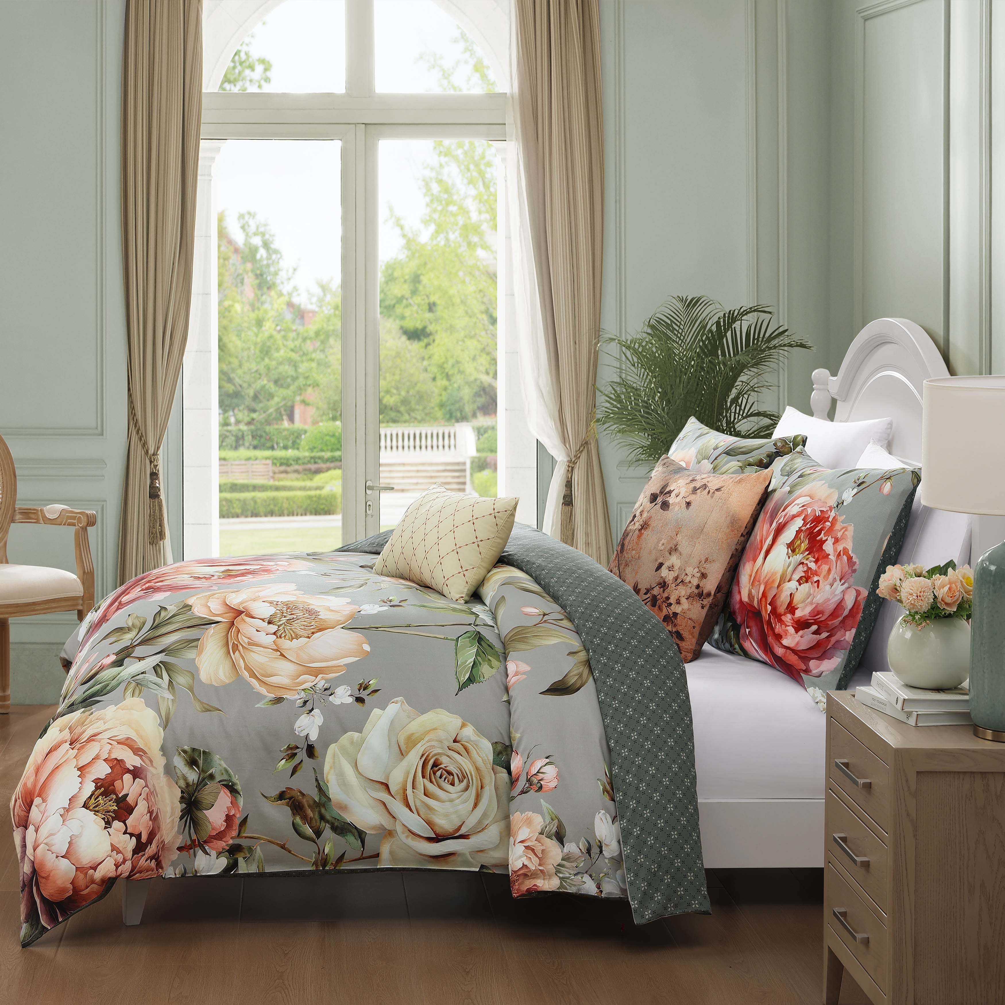 Bebejan Whispering Willows 5 Piece Reversible Comforter Set