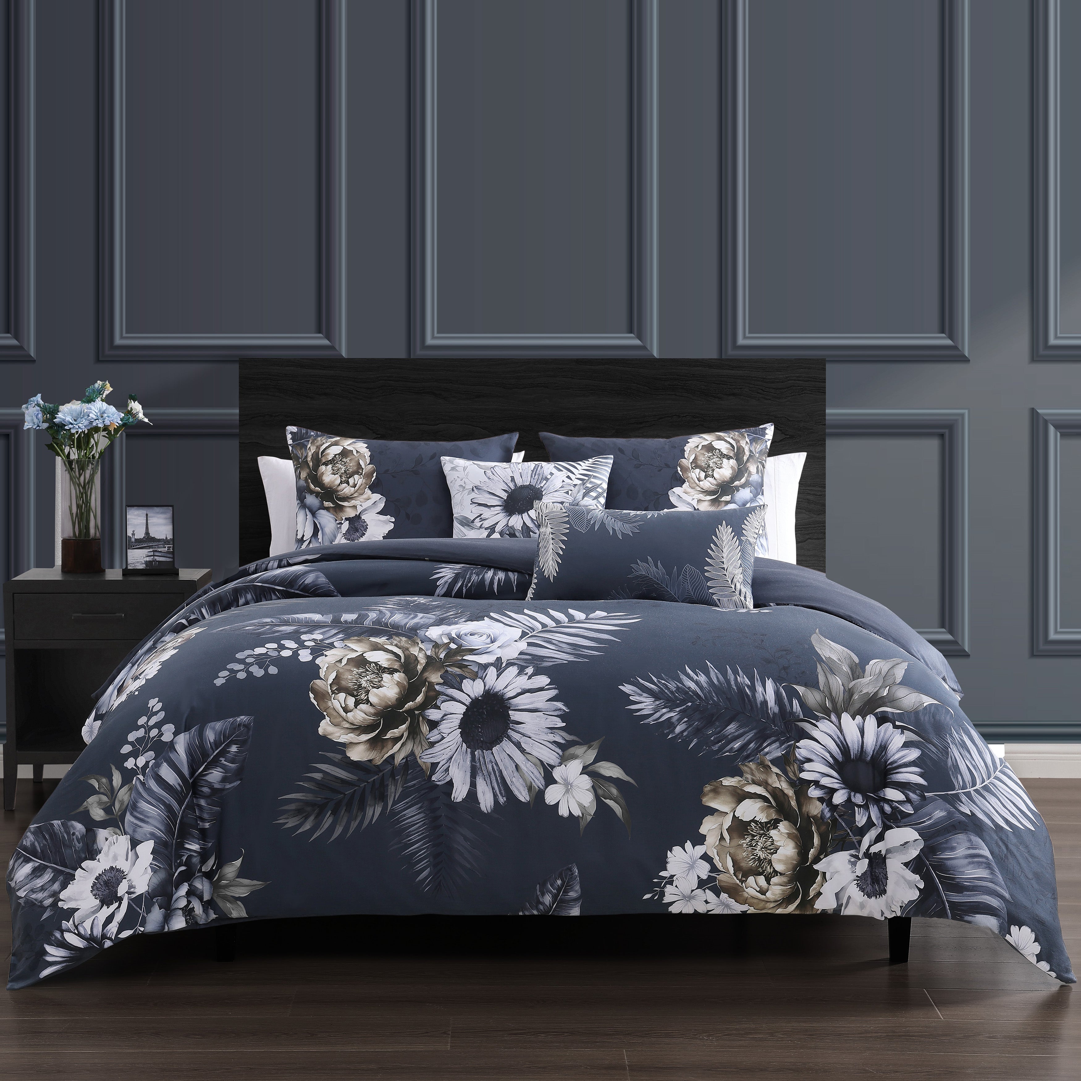 Bebejan Forget Me Not 5 Piece Reversible Comforter Set