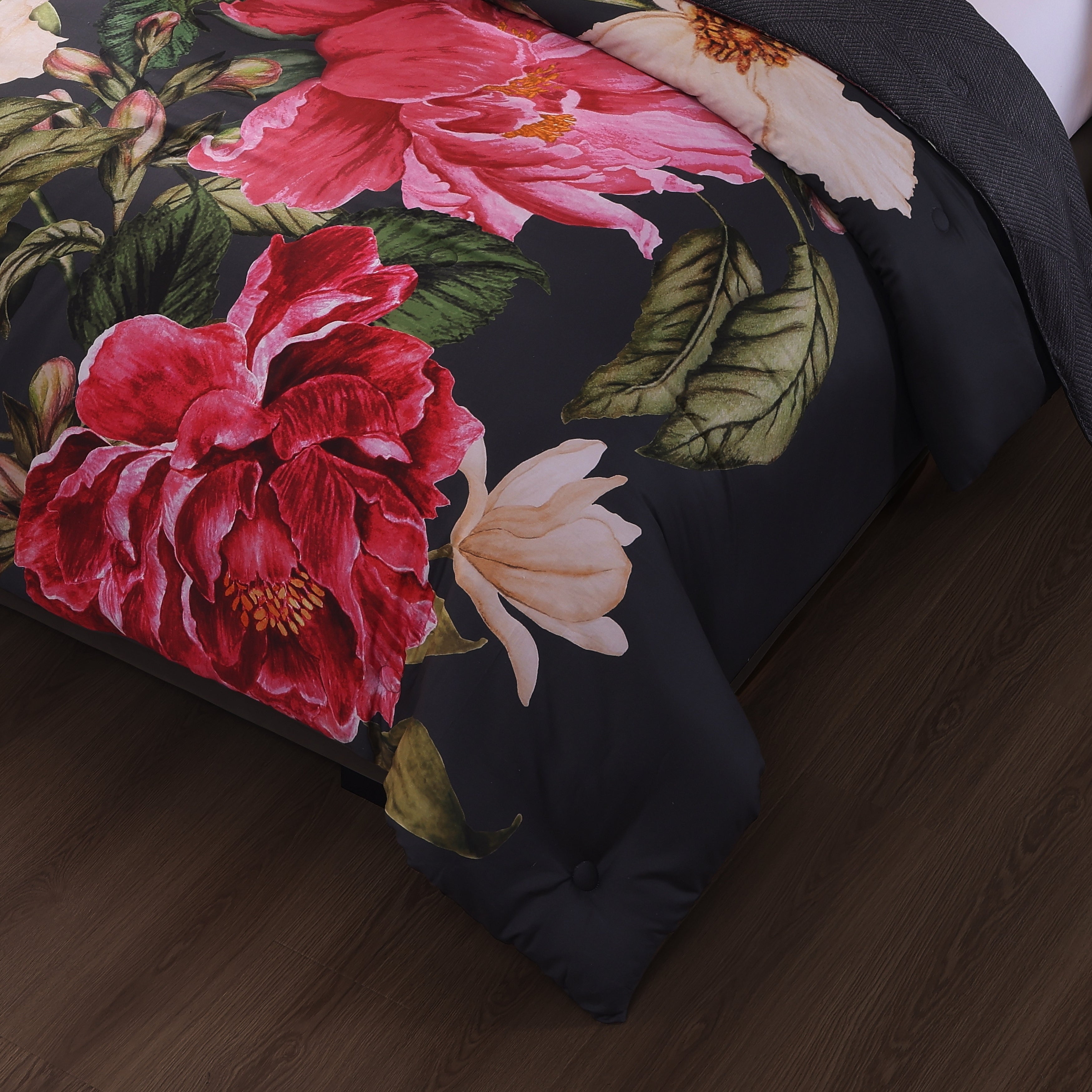 Bebejan Flower Garland 5 Piece Reversible Comforter Set