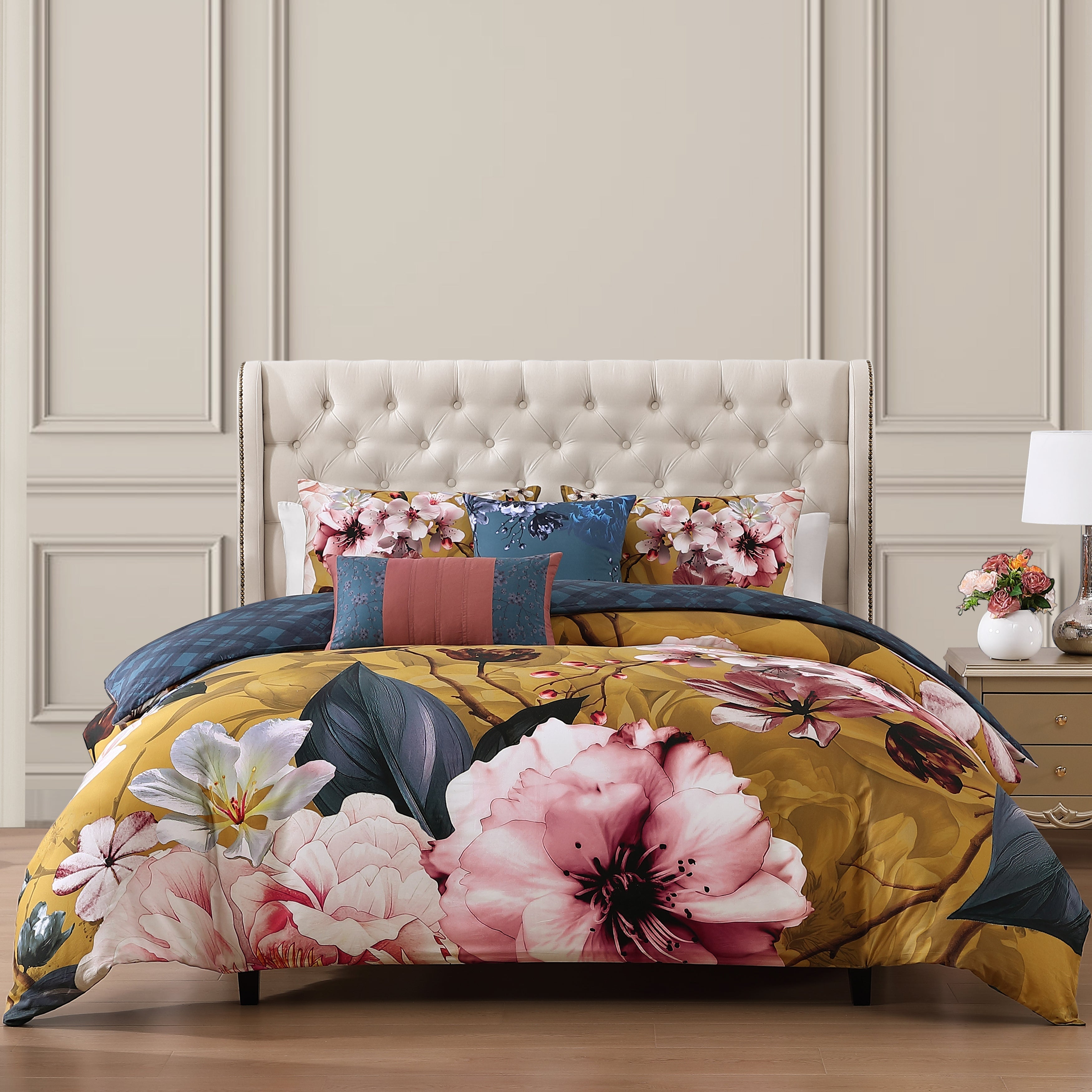 Bebejan Golden Bounty 5 Piece Reversible Comforter Set