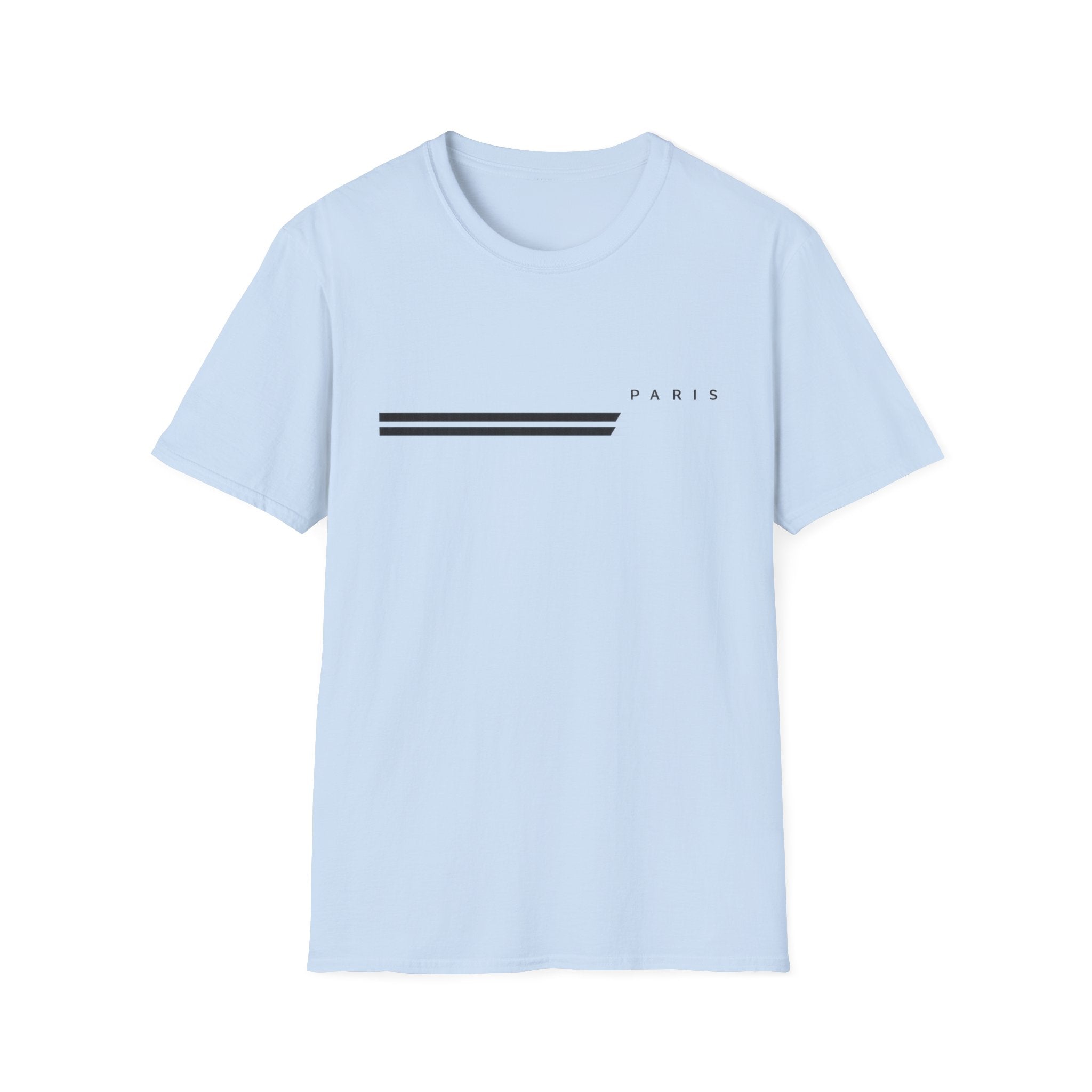 Light blue t-shirt with 'PARIS Graphic printed"