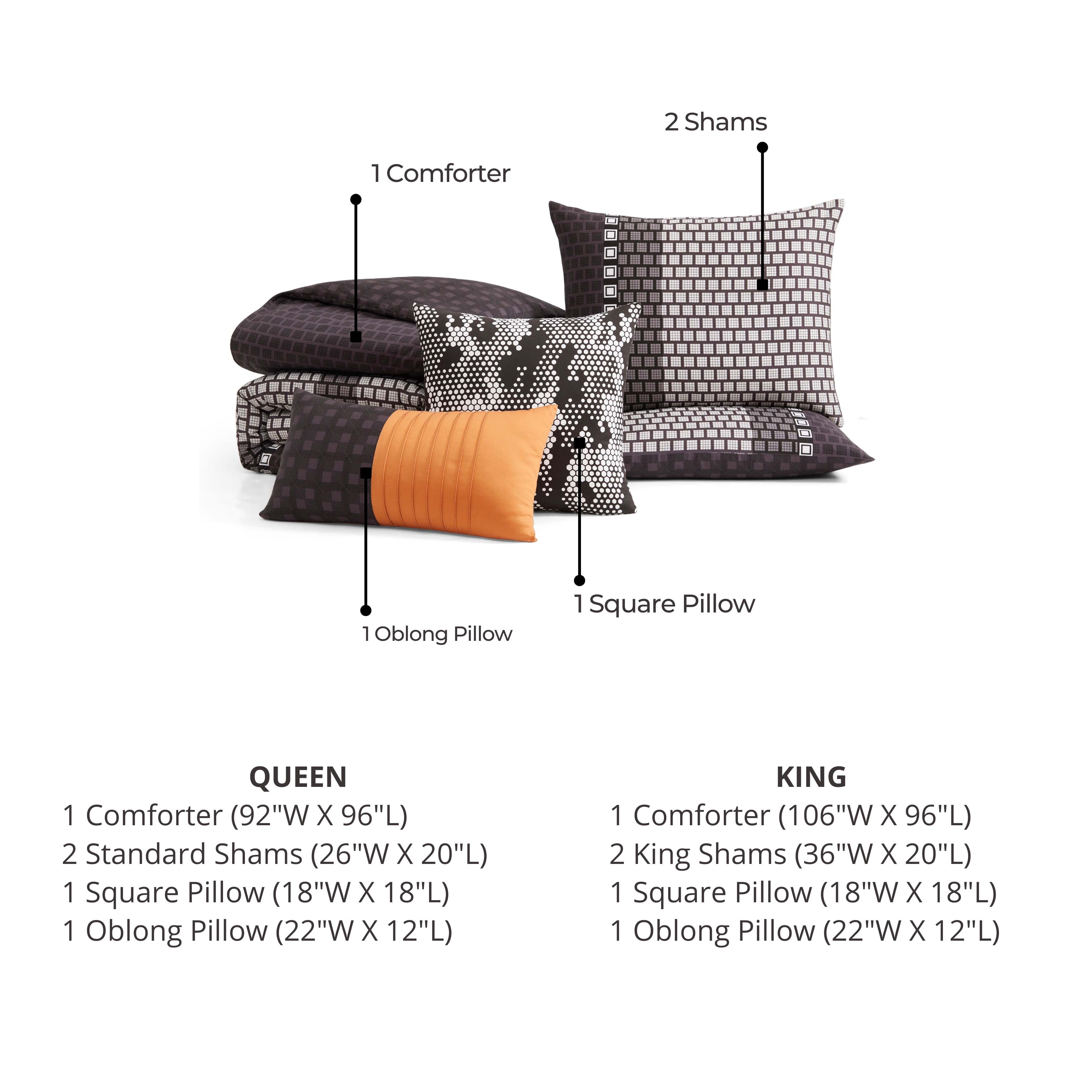 Bebejan Linear Luxe 5 Piece Reversible Comforter Set