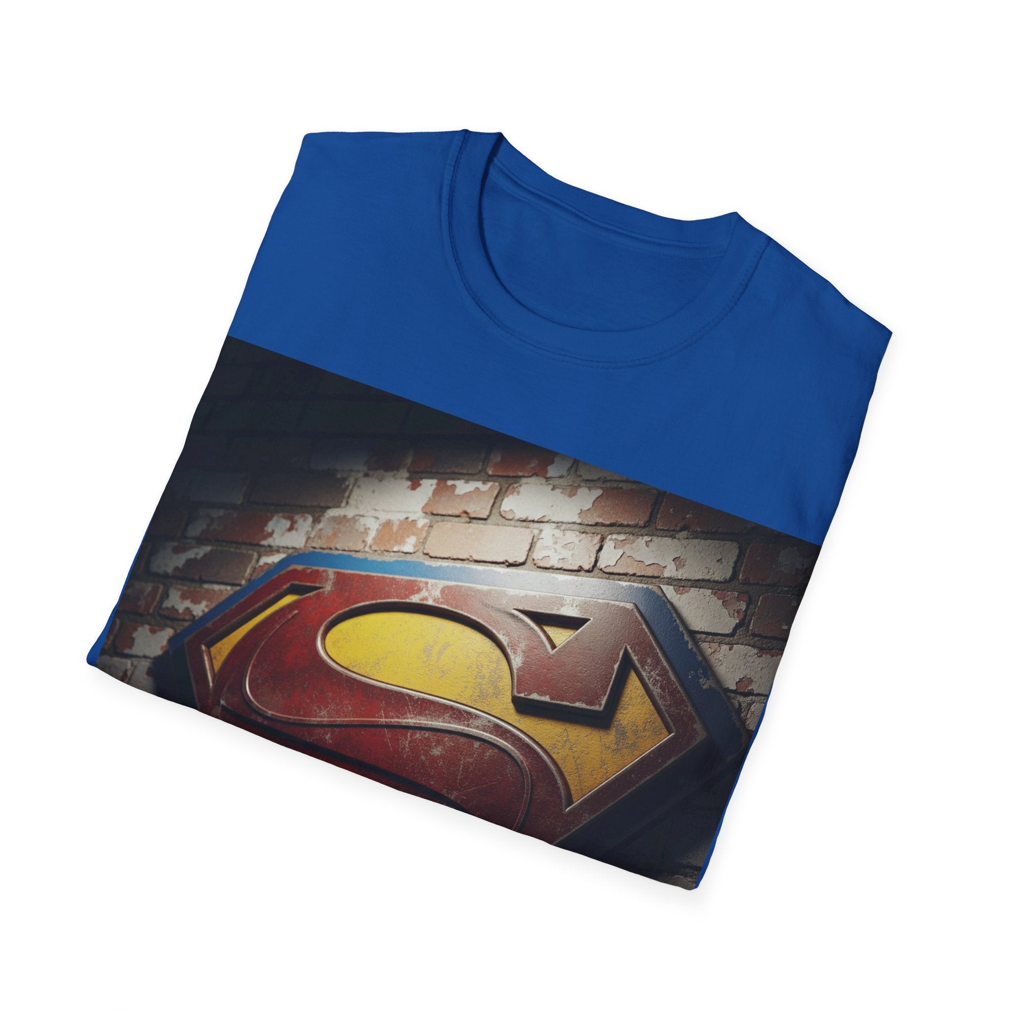 Royal Blue Superman Softstyle Men T-Shirt-4