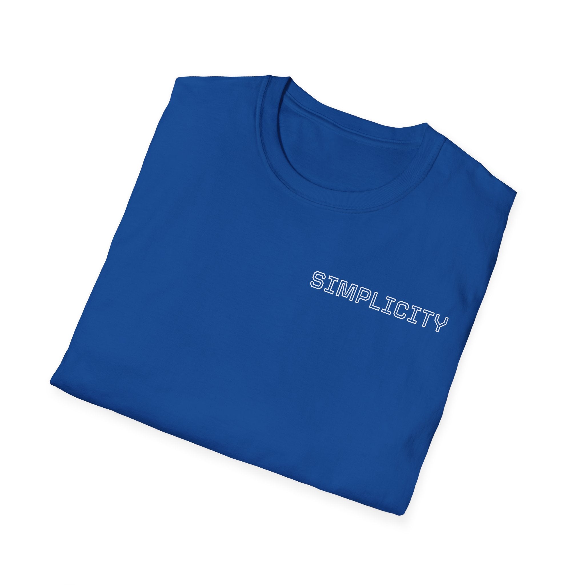Simplicity Text Blue T-Shirt-3