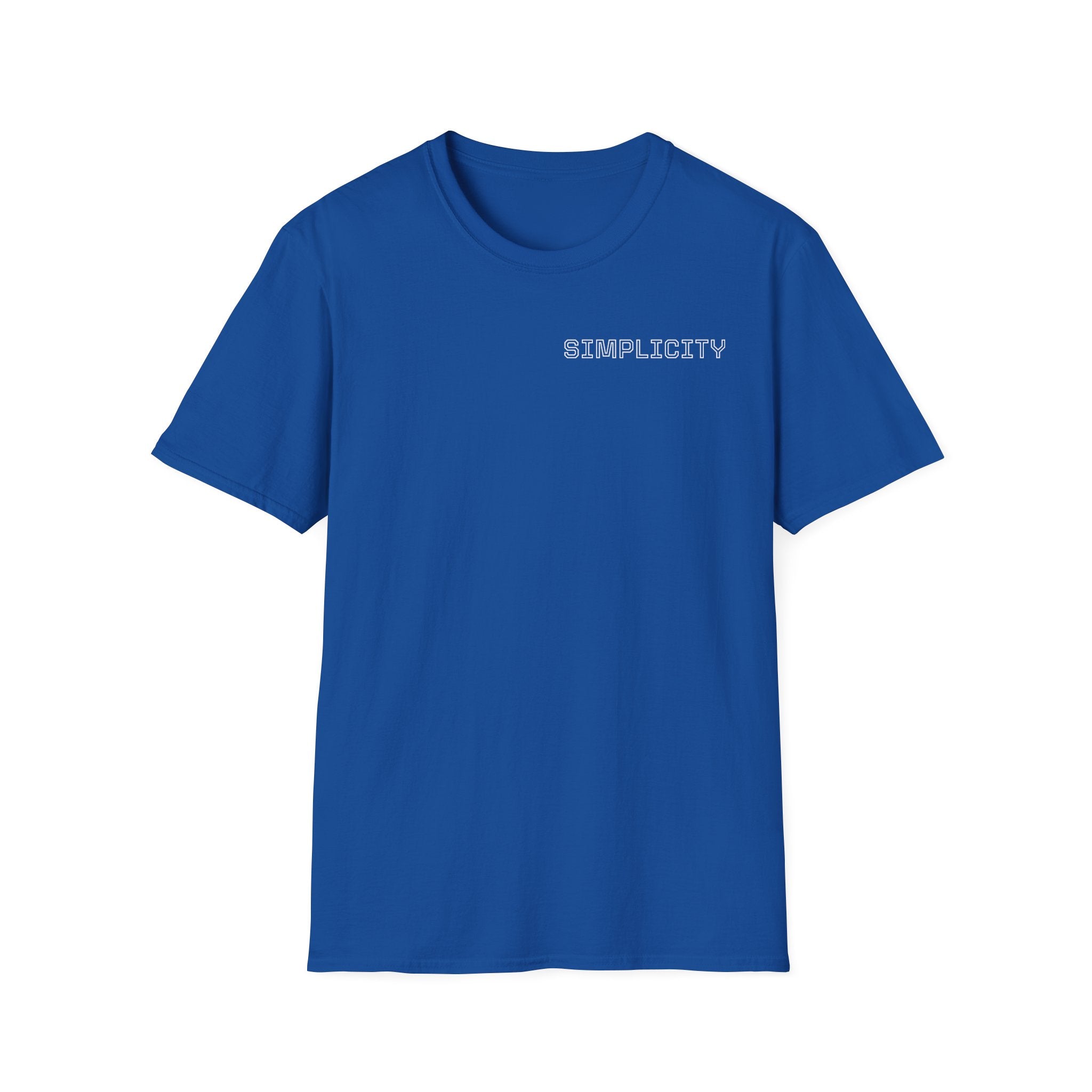 Simplicity Text Blue T-Shirt