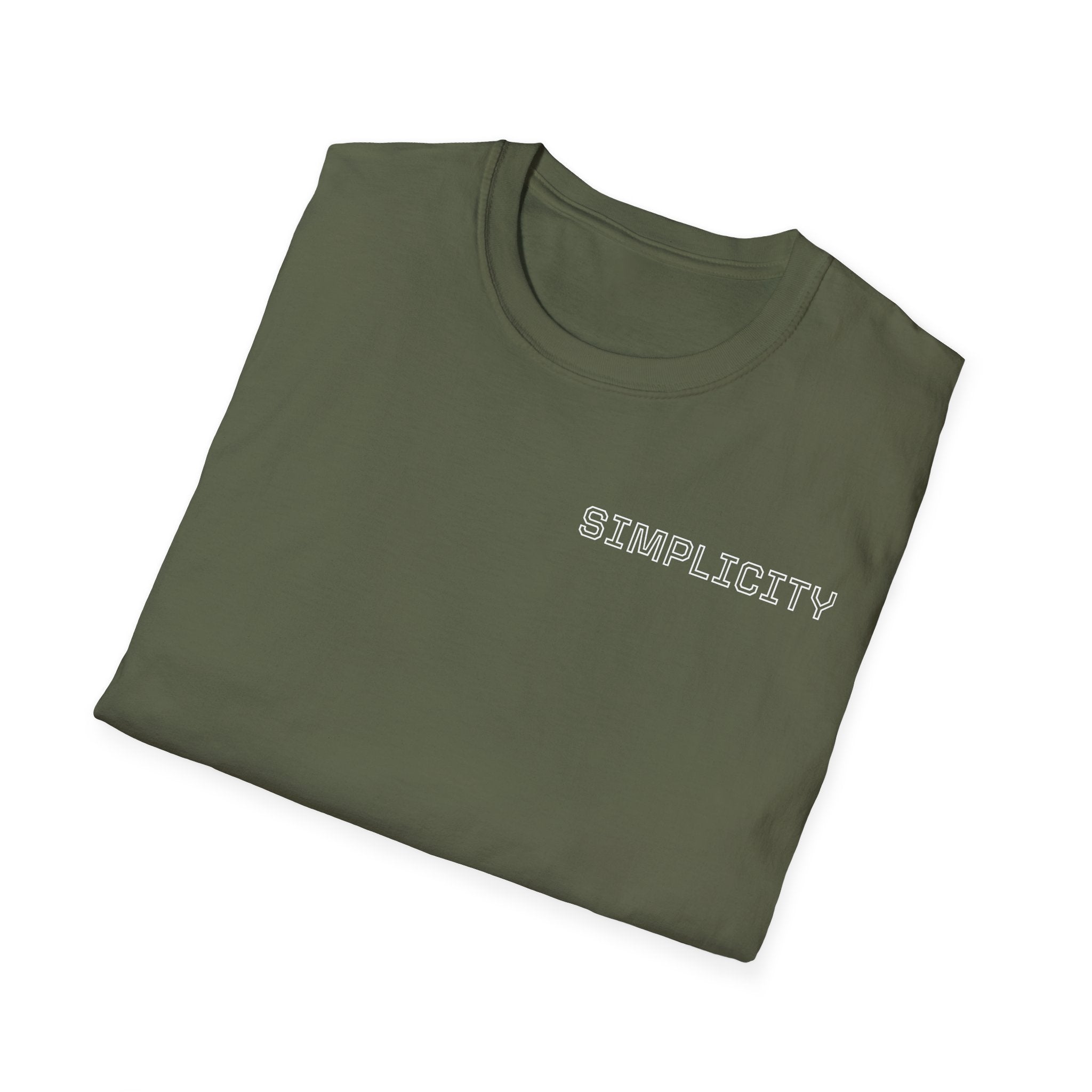 Simplicity Text Green T-Shirt-3