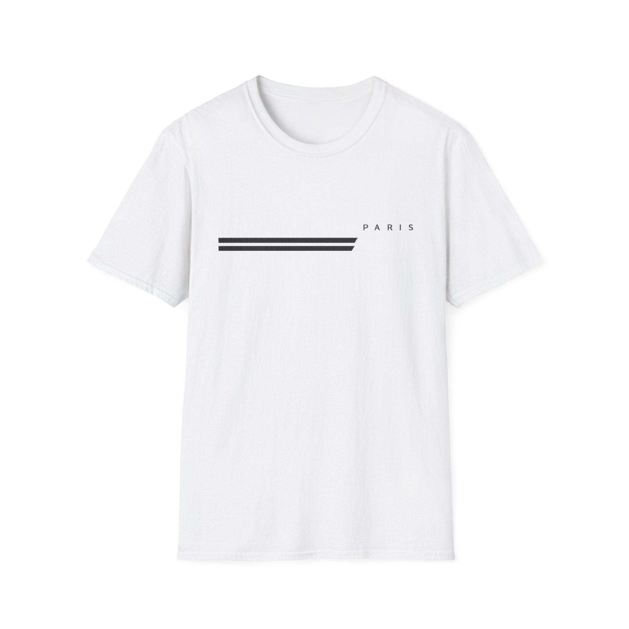 White t-shirt with 'PARIS Graphic printed"