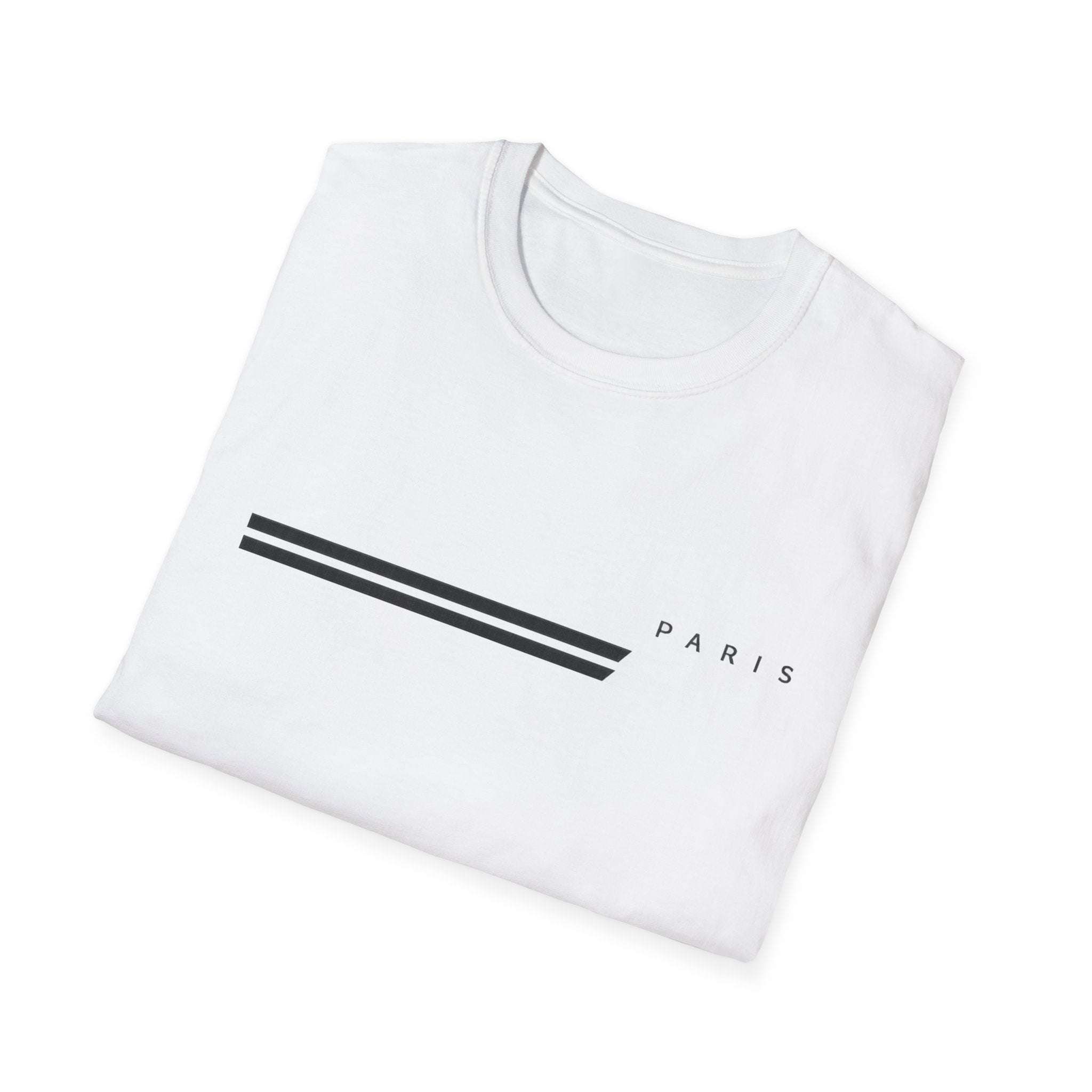 White t-shirt with 'PARIS Graphic printed"